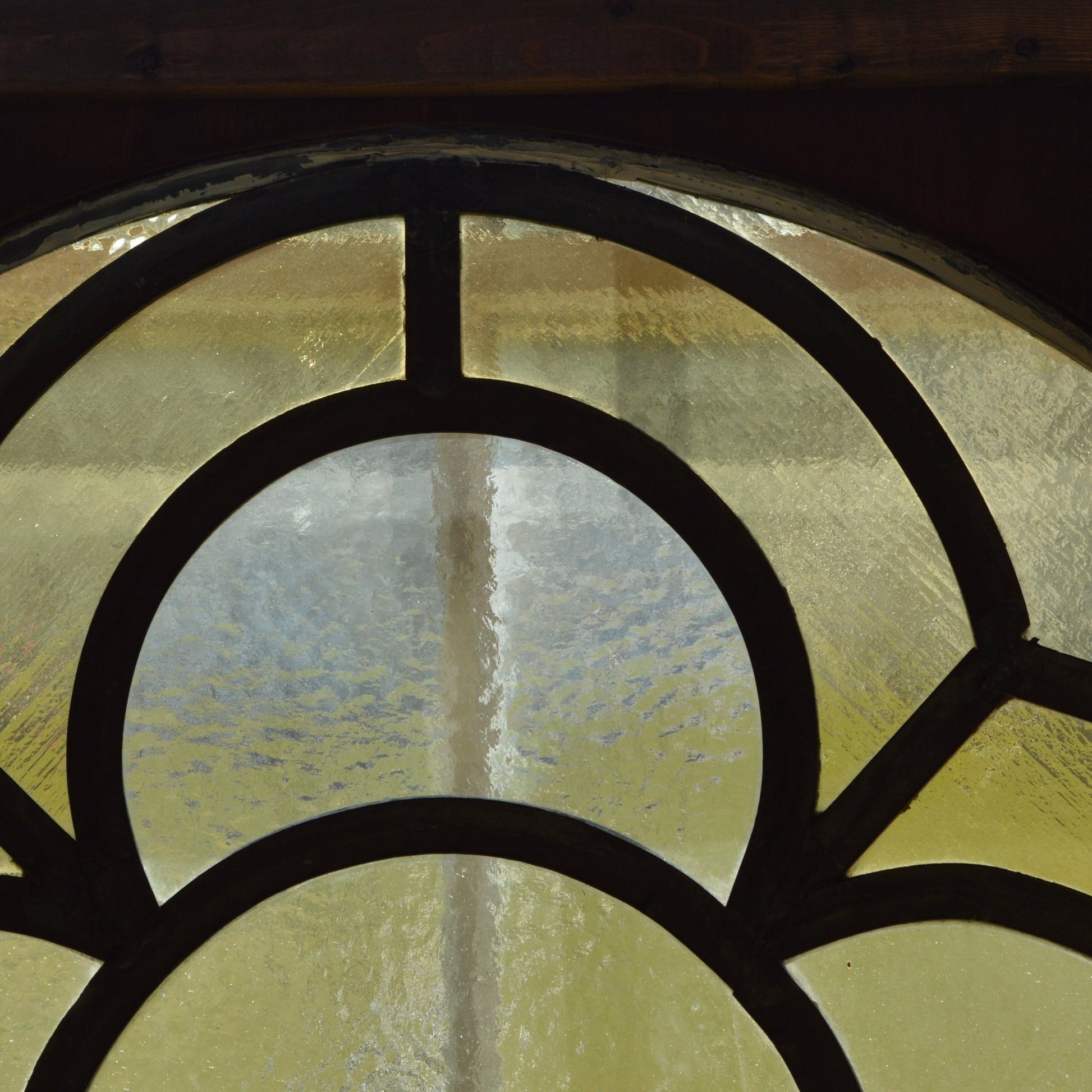 Salvaged Amber Glass Church Windows - Salvage-Garden