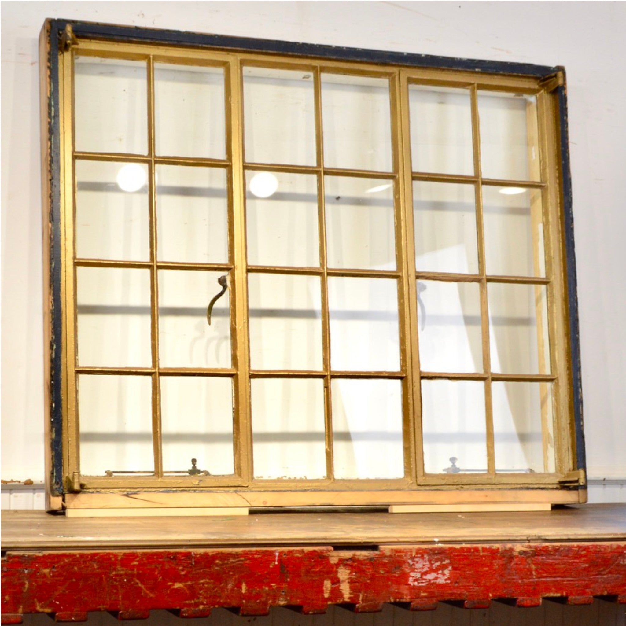 Salvaged Hope's Steel Frame Window - Salvage - Garden