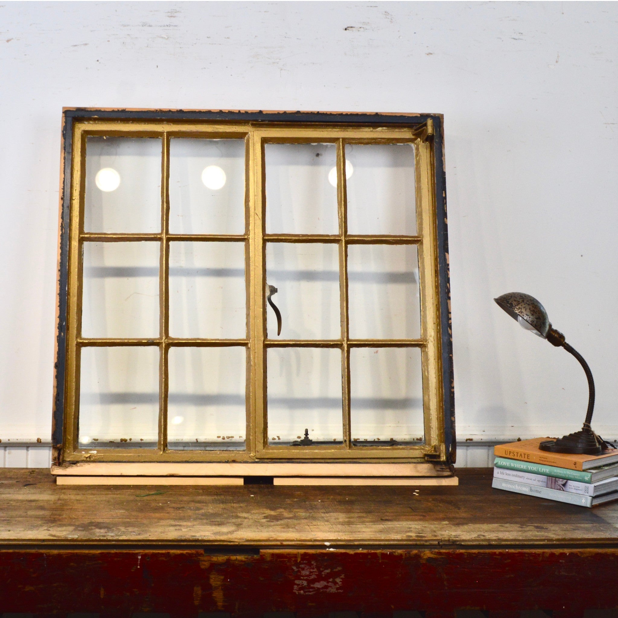 Salvaged Hope's Steel Frame Window - Salvage - Garden