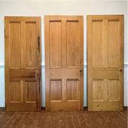 Set of Three Antique Four Panel Pine Doors – c. 1900