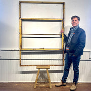 Vintage 4 Pane Factory Window With Ventilator - Salvage-Garden