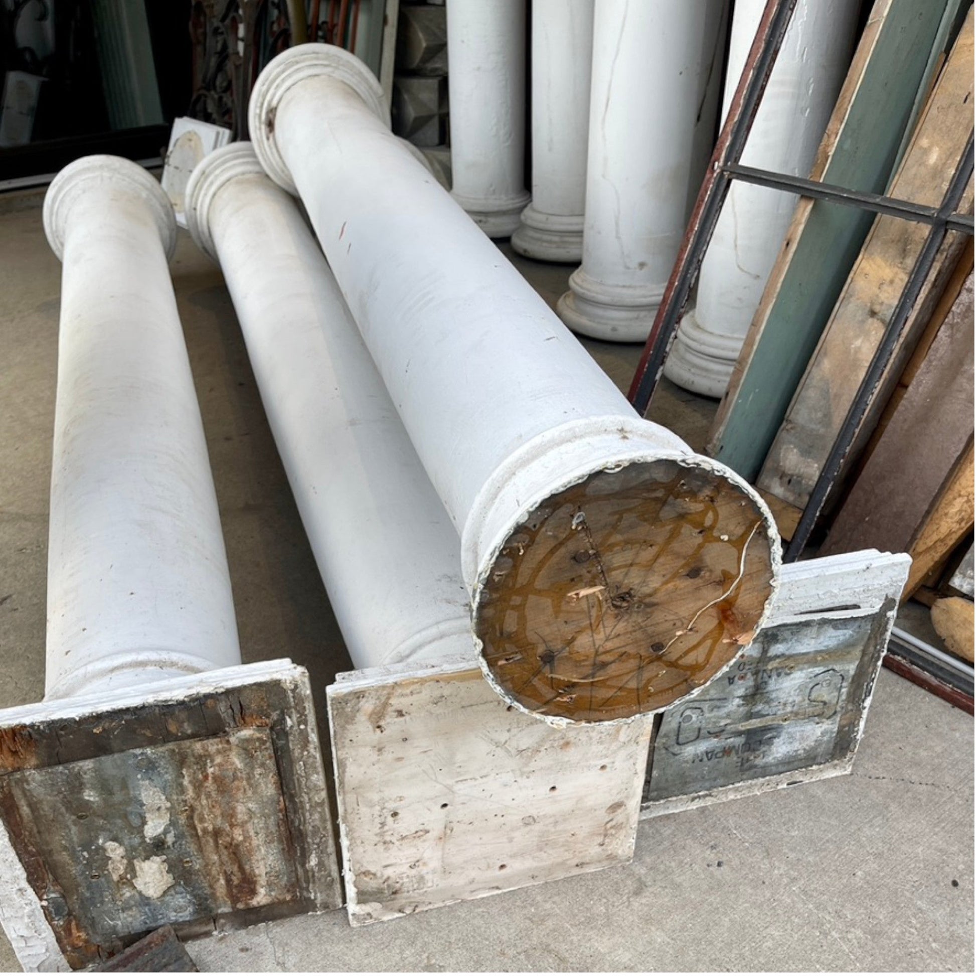 10 Salvaged Porch Pillars - Salvage-Garden