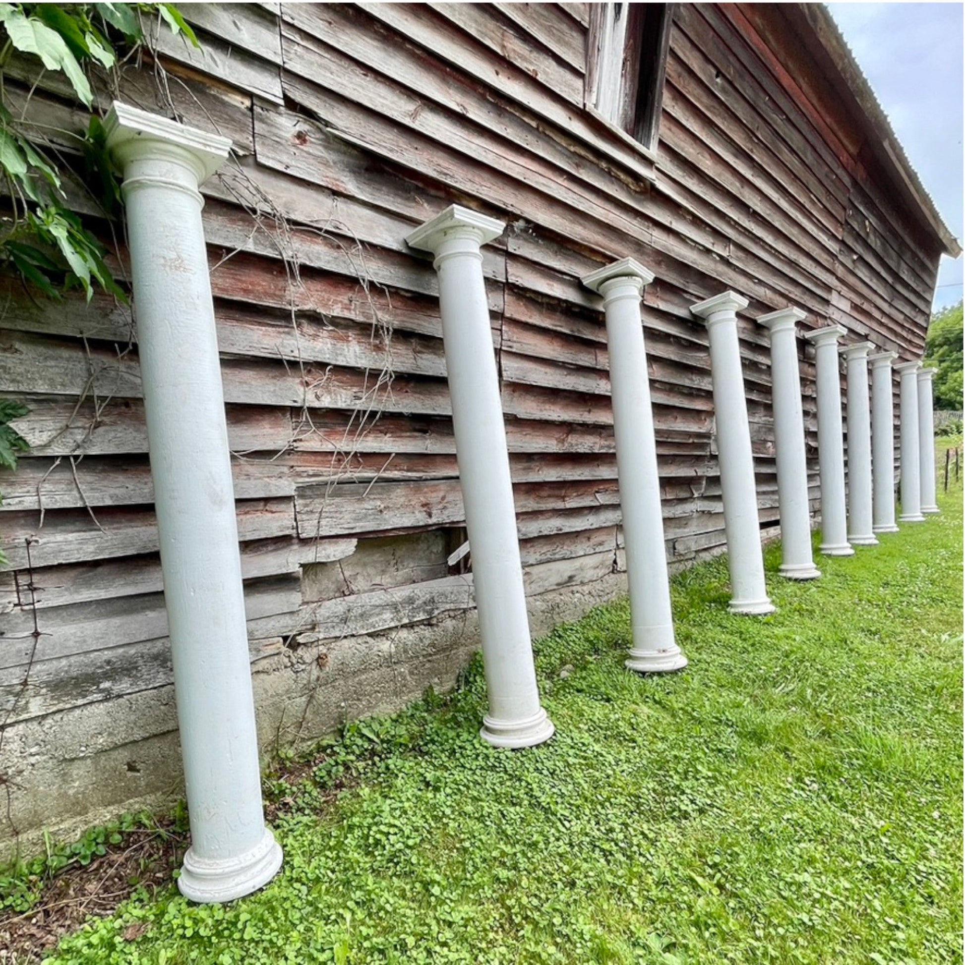 10 Salvaged Porch Pillars - Salvage-Garden