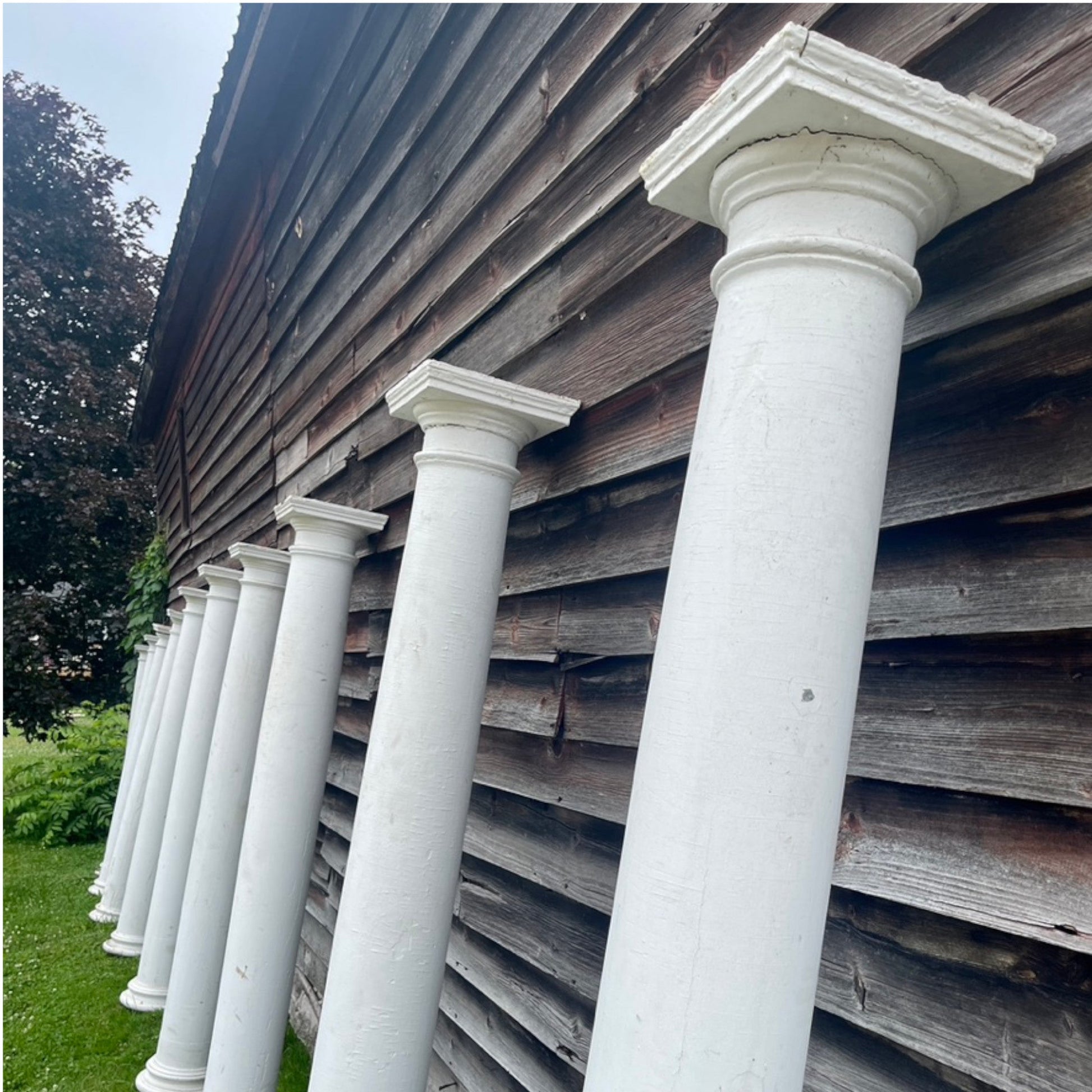 10 Salvaged Porch Pillars - Salvage-Garden