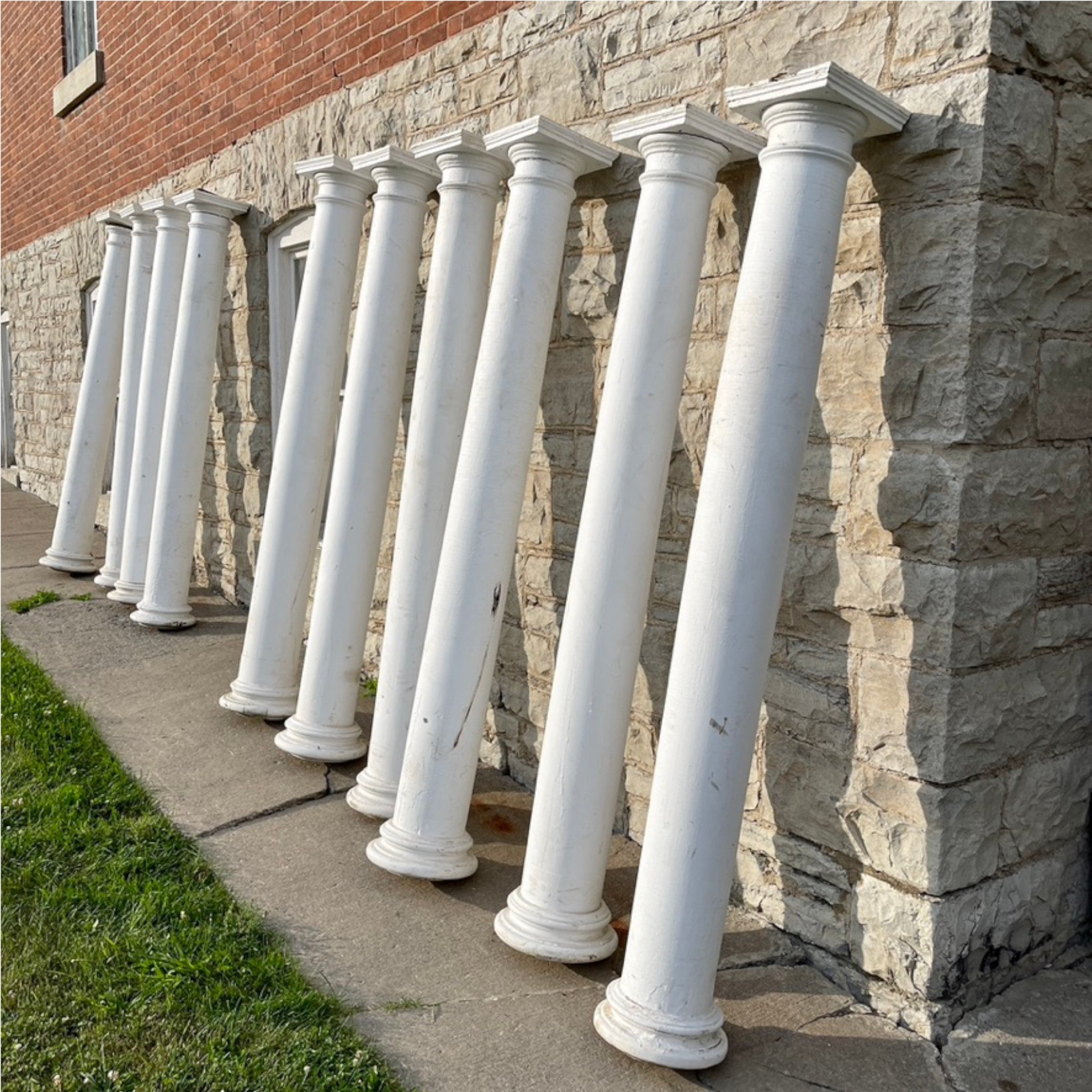 10 Salvaged Porch Pillars - Salvage-Garden