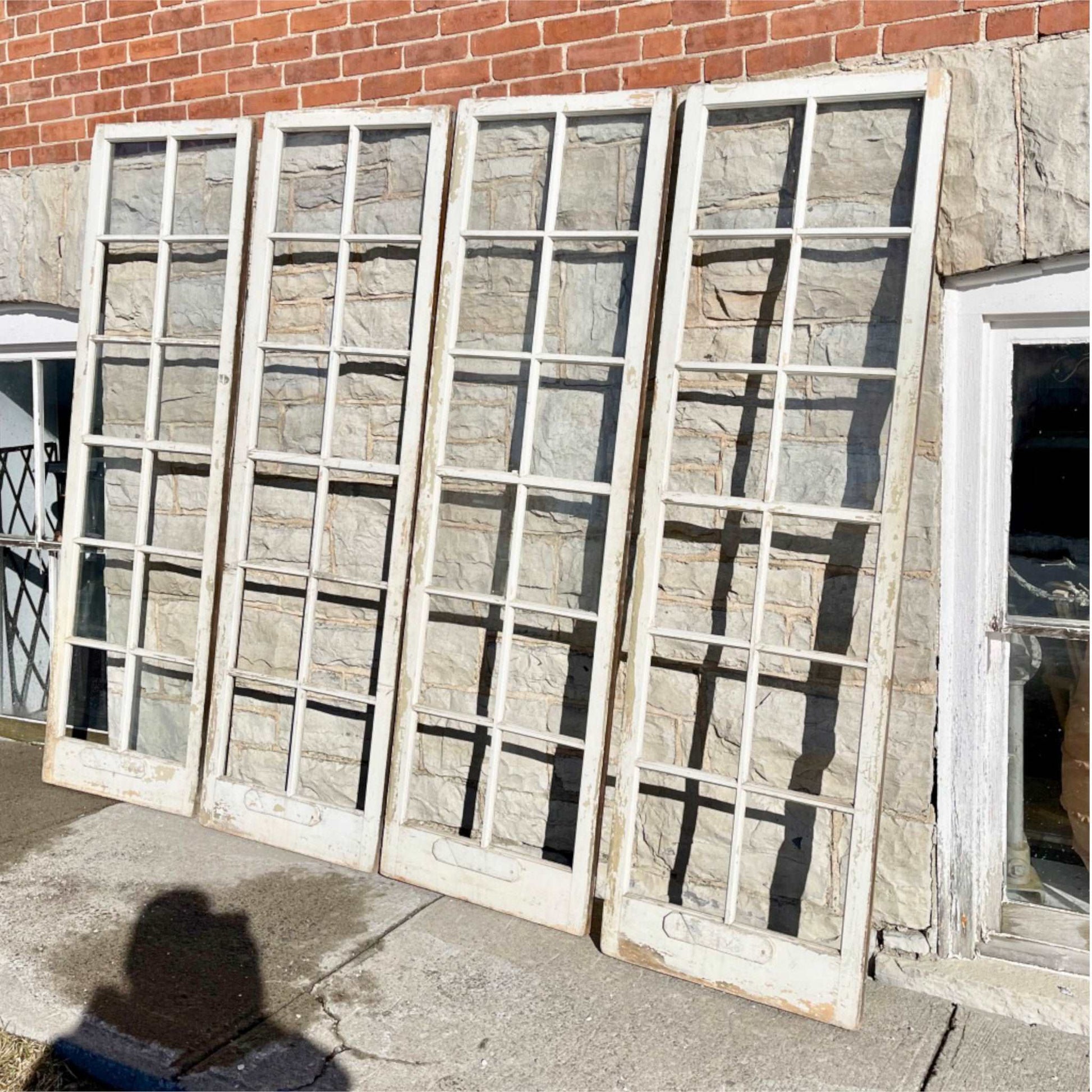 12 Lite Windows From An Ontario Train Station - Salvage-Garden