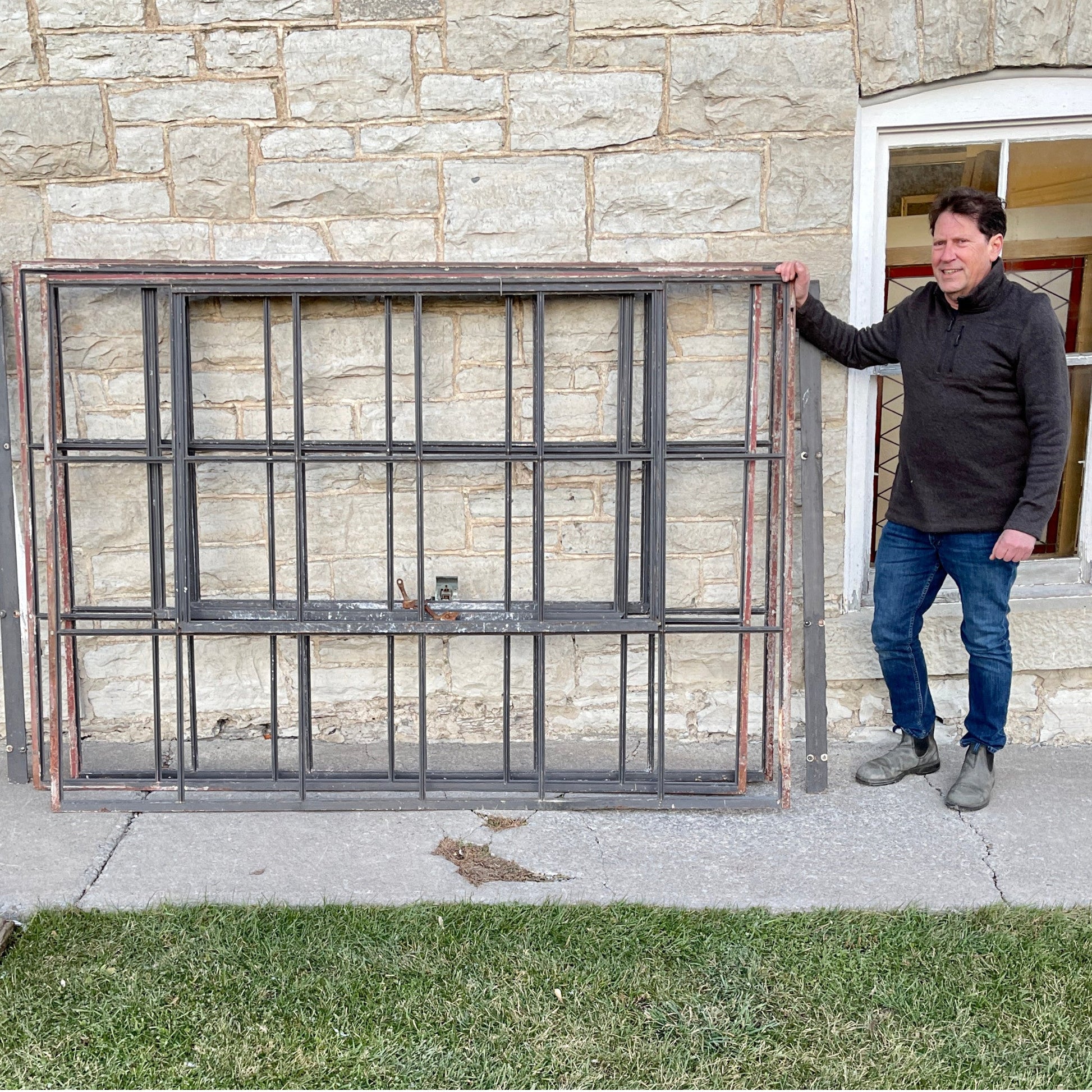 18 Lite Factory Windows With Ventilators - Salvage-Garden