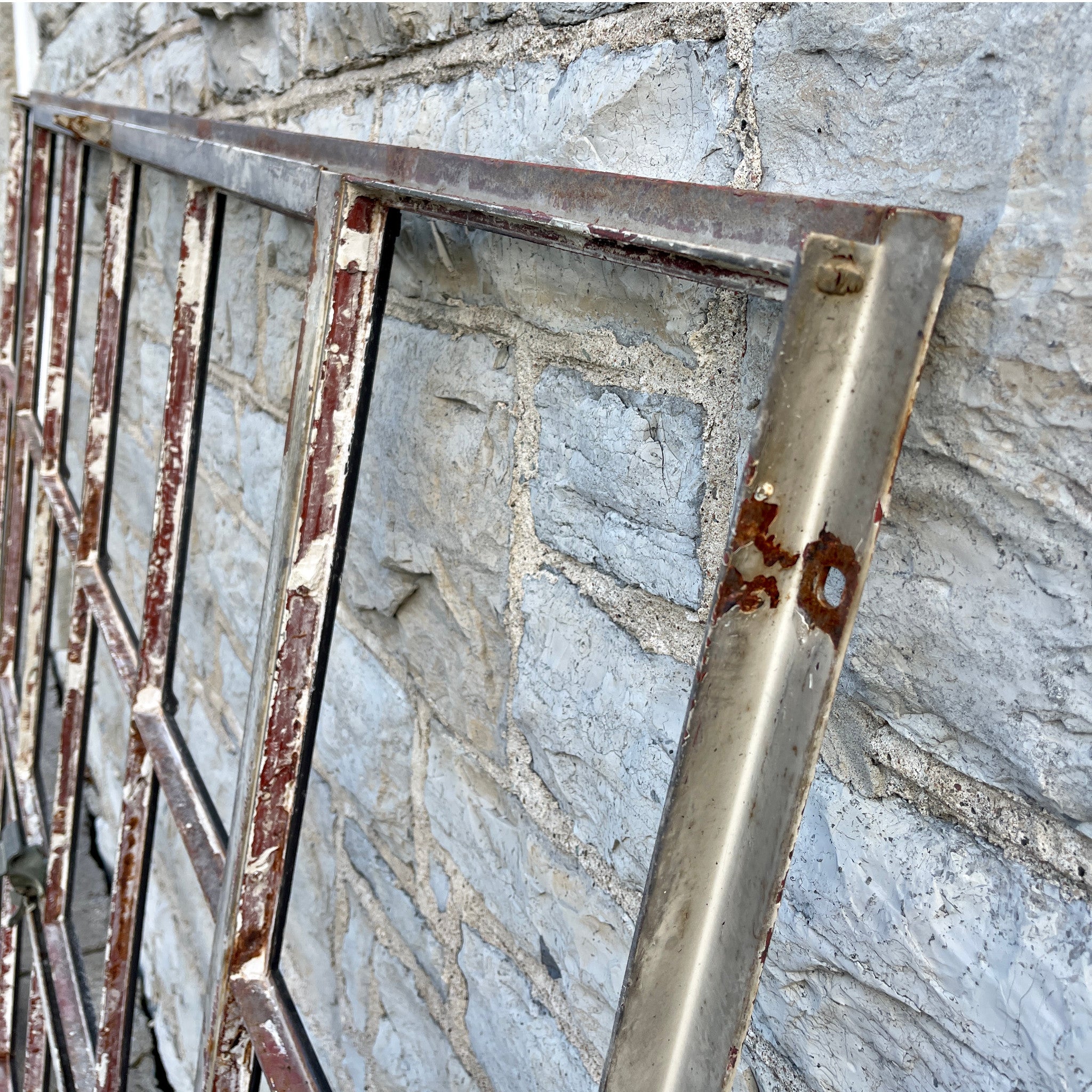 家具 Iron Window 家具 Iron Window Antique Wrought Iron Framed Window - Rectangle