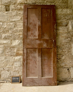 1831 Stone House 4 Panel Door RH012 - Salvage-Garden
