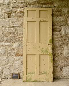 1831 Stone House 6 Panel Door RH010 Salvage-Garden
