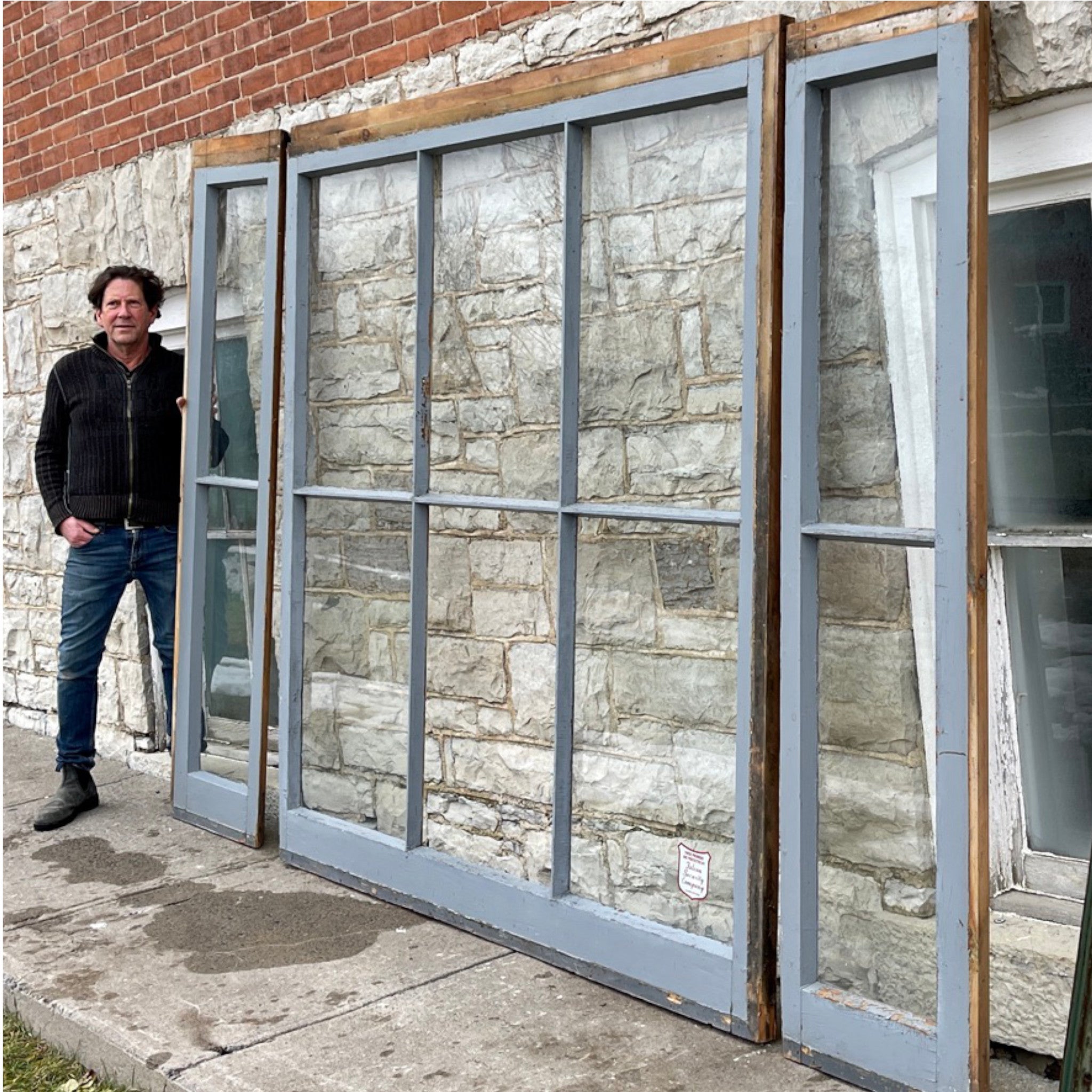 1860's Store Front Windows From Eastern Ontario - Salvage-Garden