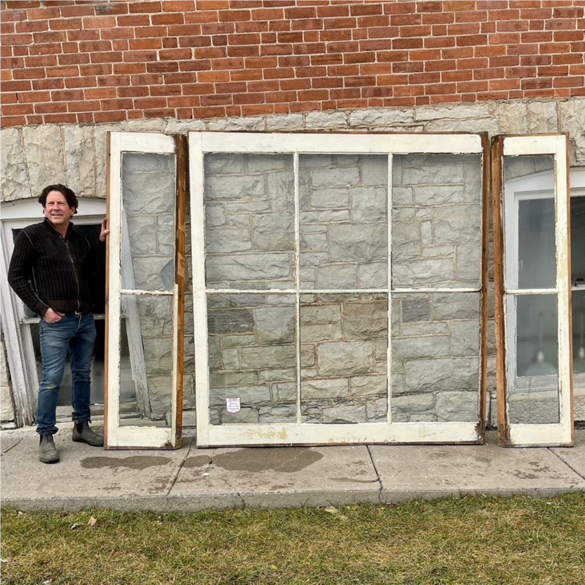 1860's Store Front Windows From Eastern Ontario - Salvage-Garden