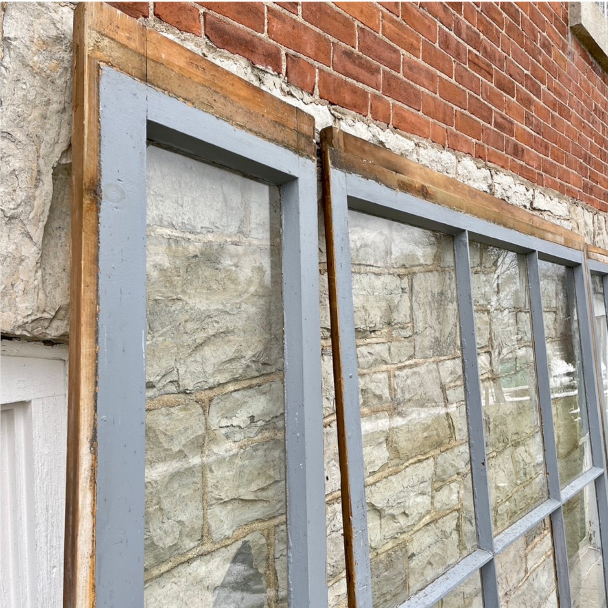 1860's Store Front Windows From Eastern Ontario - Salvage-Garden