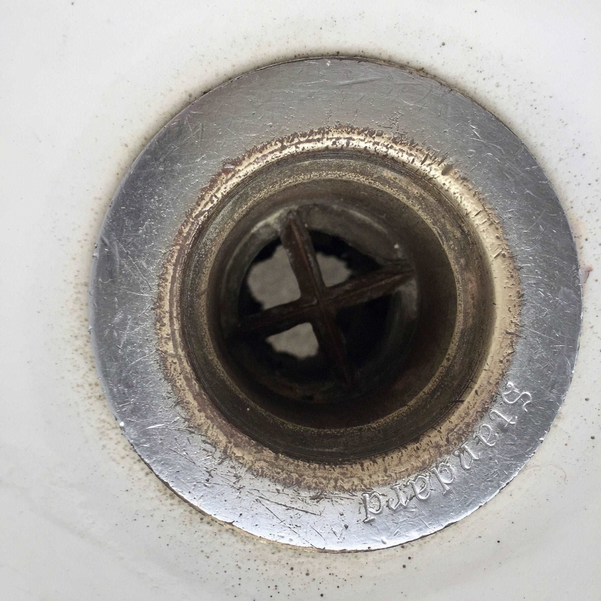 1940 Cast Iron Double Sink with Brass Fittings - Salvage-Garden