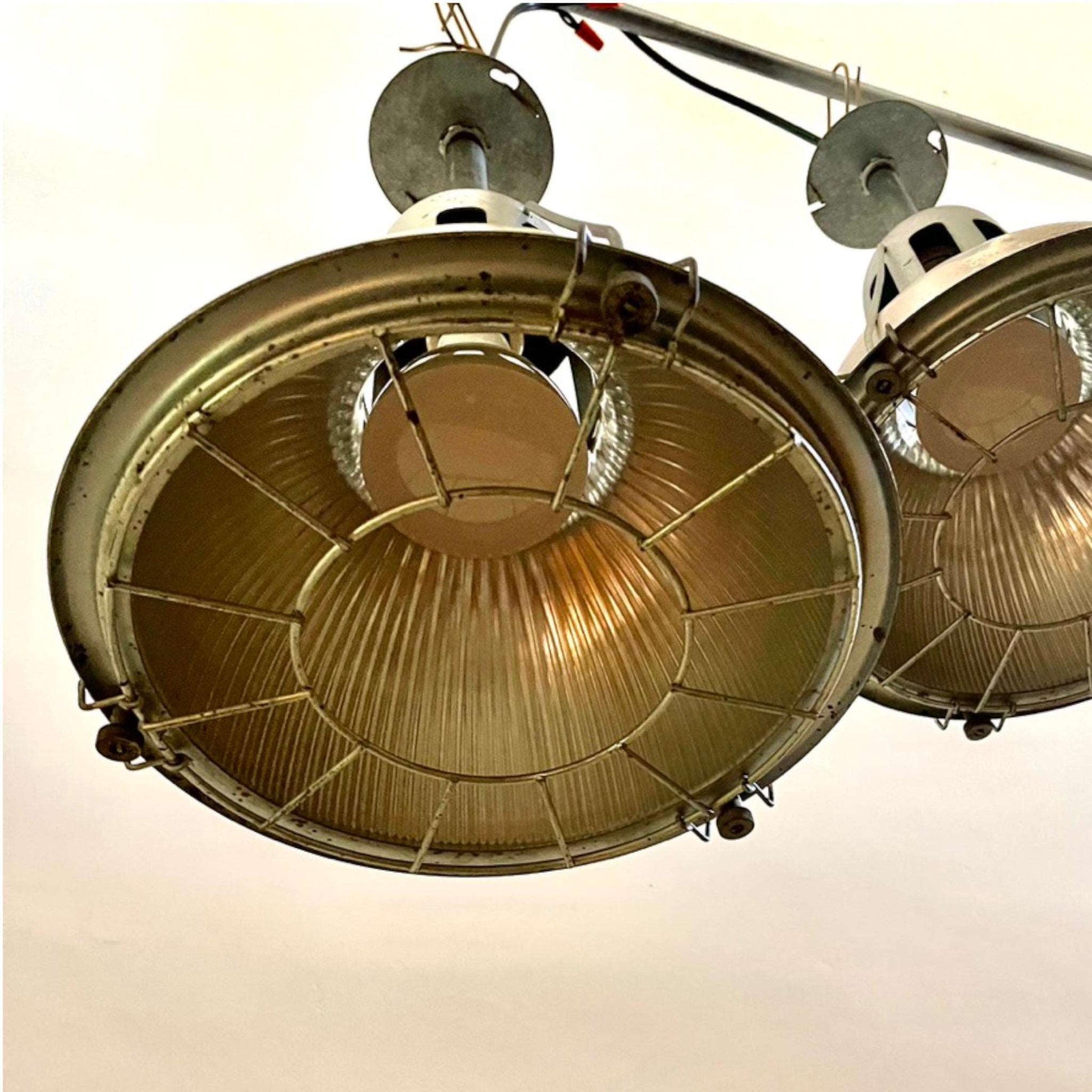1940s Industrial Holophane Lights - Salvage-Garden
