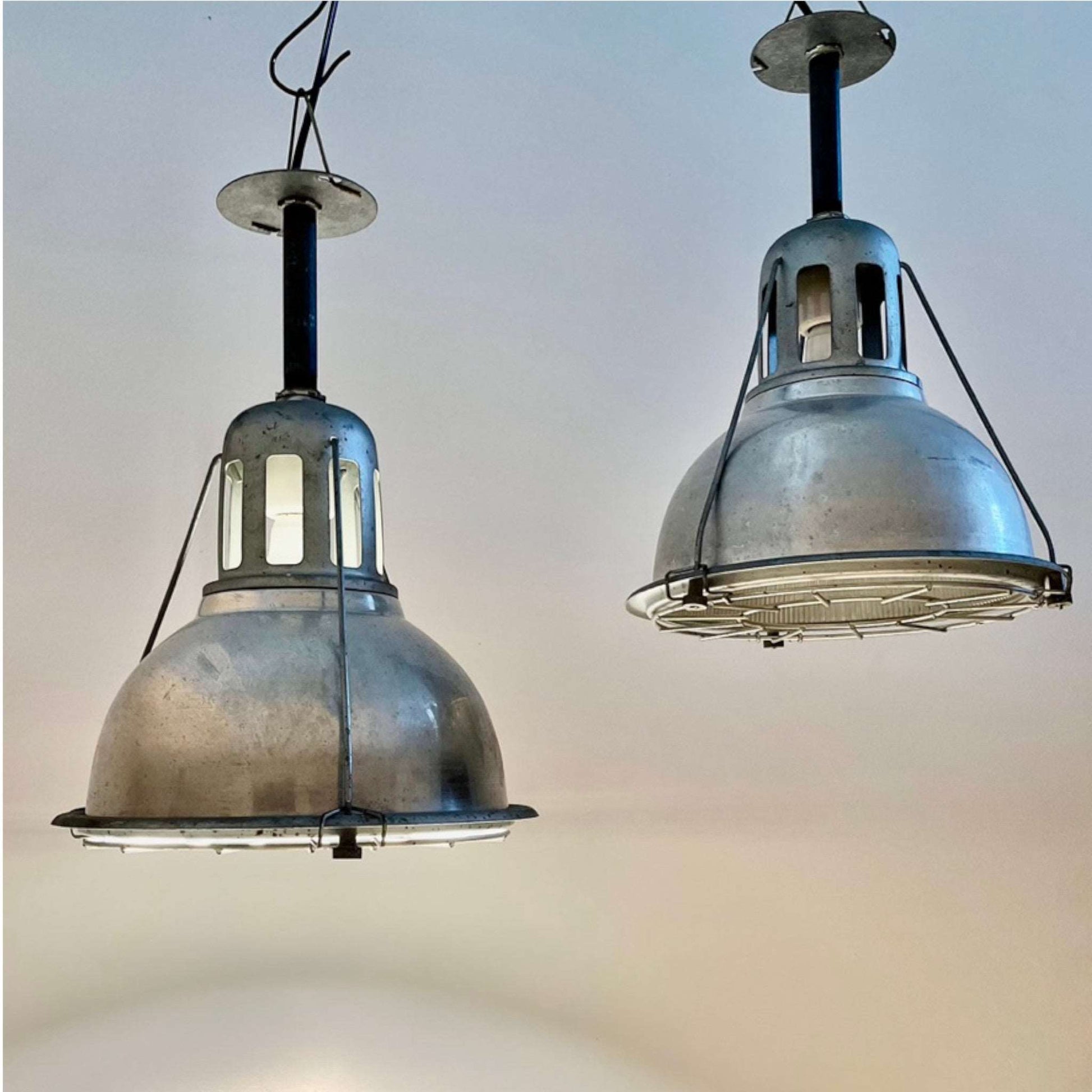 1940s Industrial Holophane Lights - Salvage-Garden