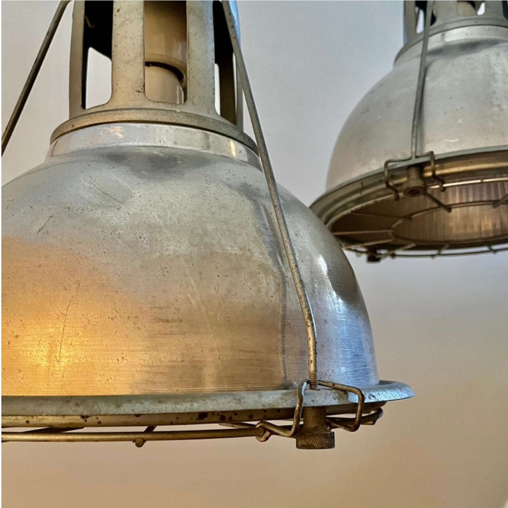 1940s Industrial Holophane Lights - Salvage-Garden