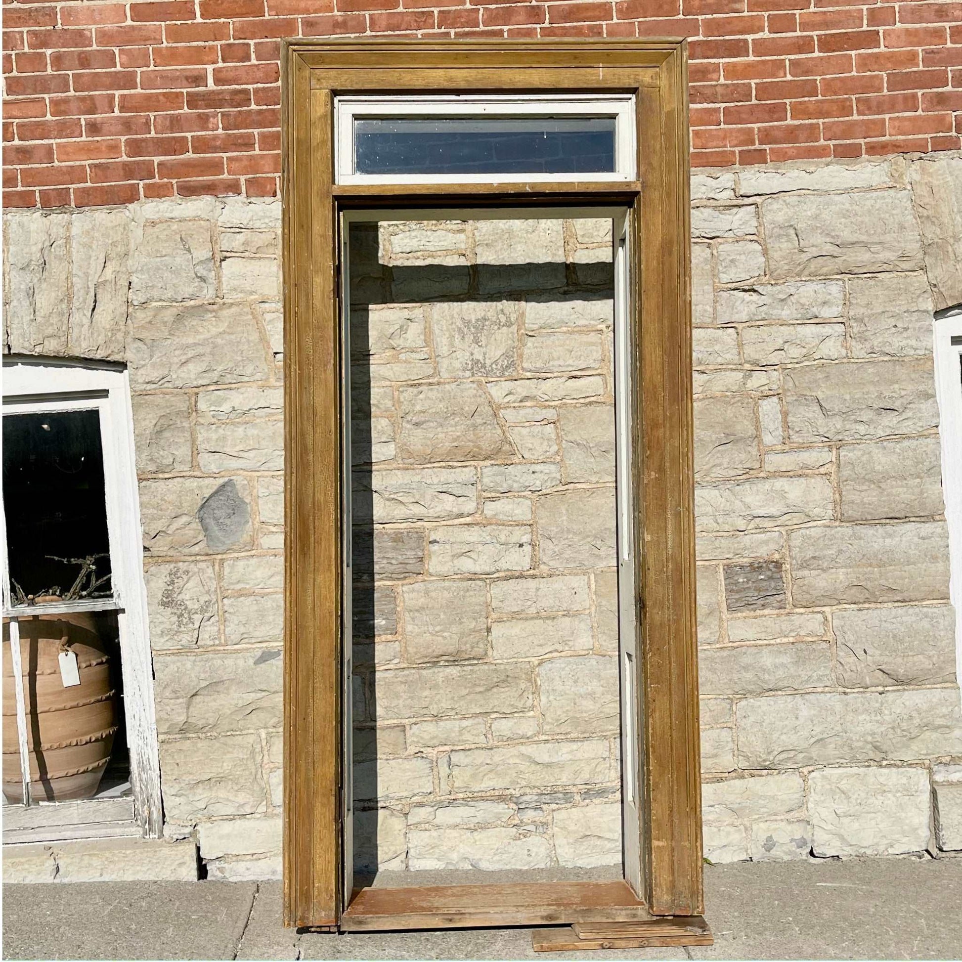 19th Century Doorway With Transom - Salvage-Garden