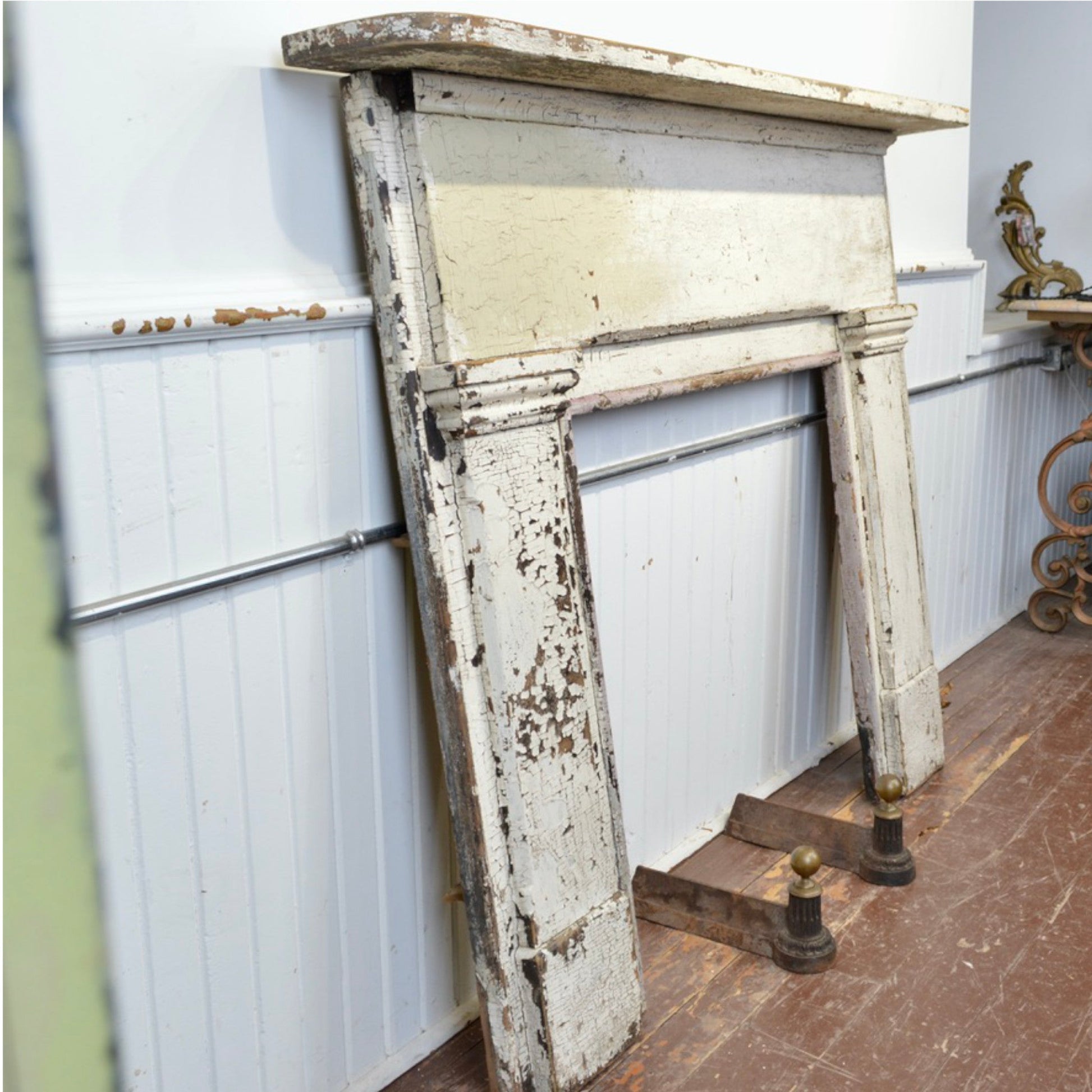 19th Century Fireplace Mantel - Salvage-Garden