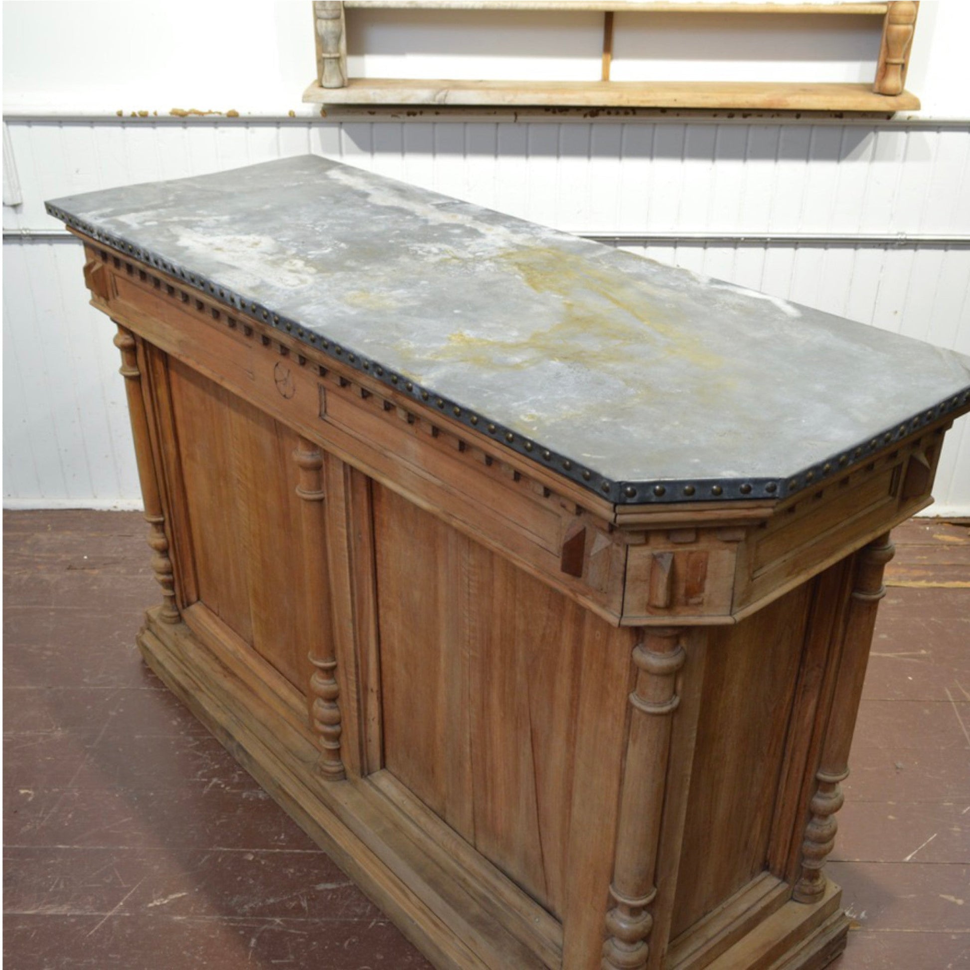 19th Century French Country Bar and Back Bar - Salvage-Garden