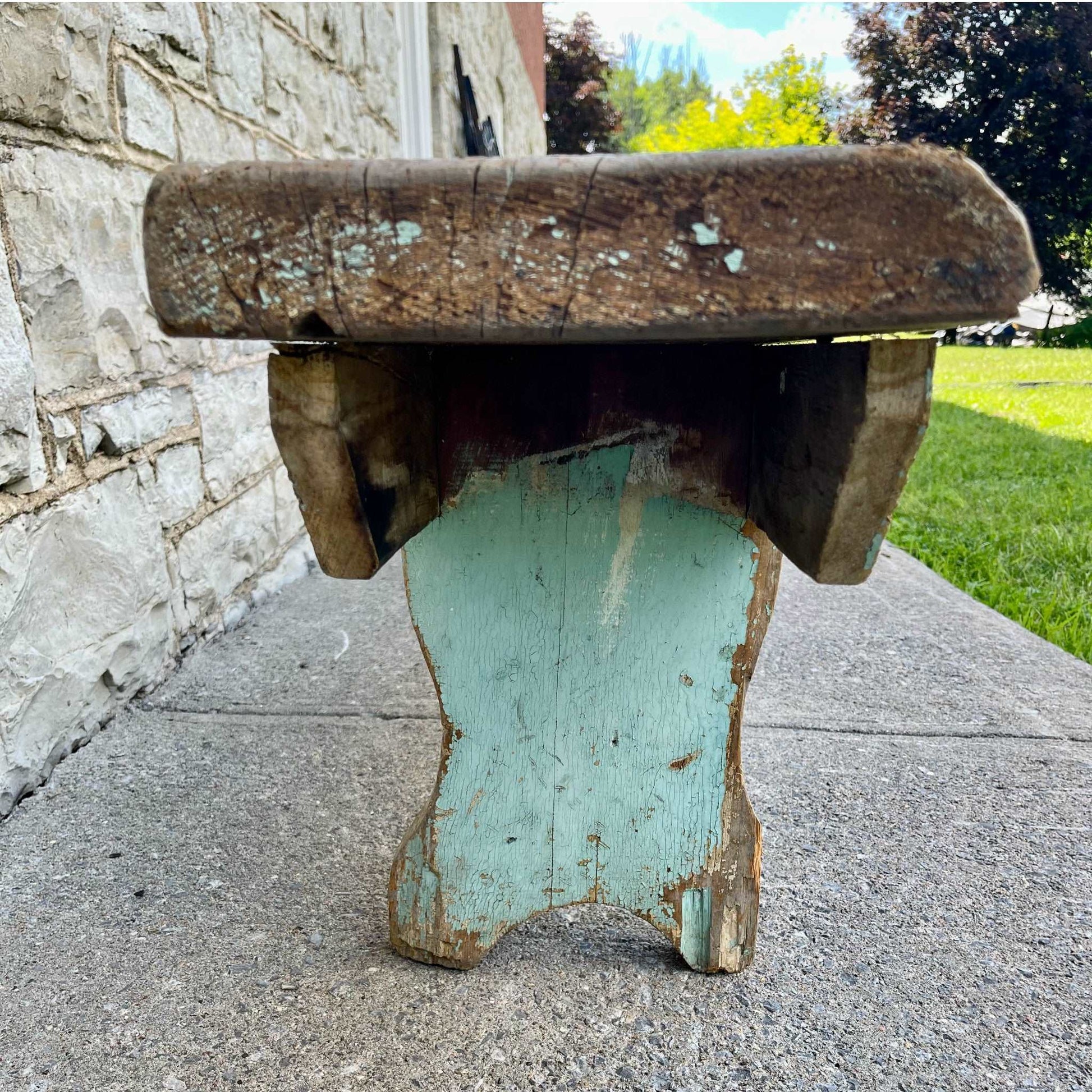 19th Century Meeting House Bench - Salvage-Garden