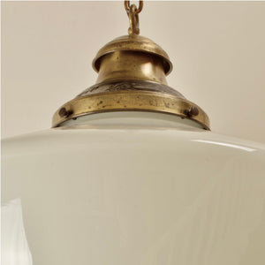 Large School House Pendant Light Salvage-Garden