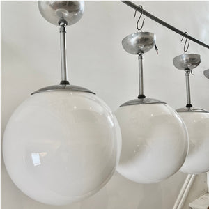 MCM Globe Pendant Lights Salvage-Garden