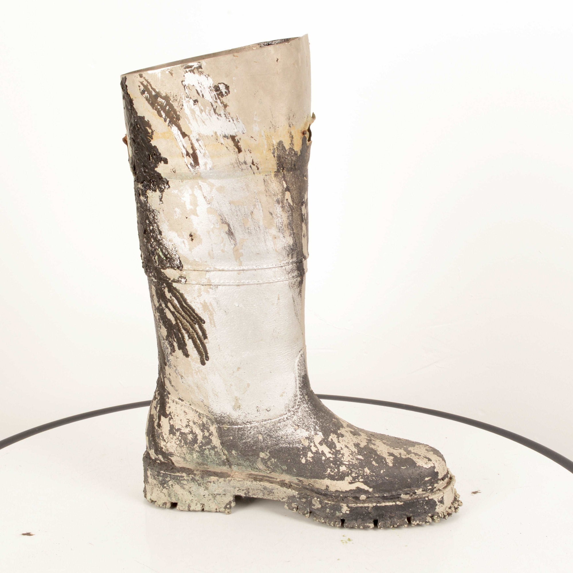 Aluminum Boot Mold Salvage-Garden