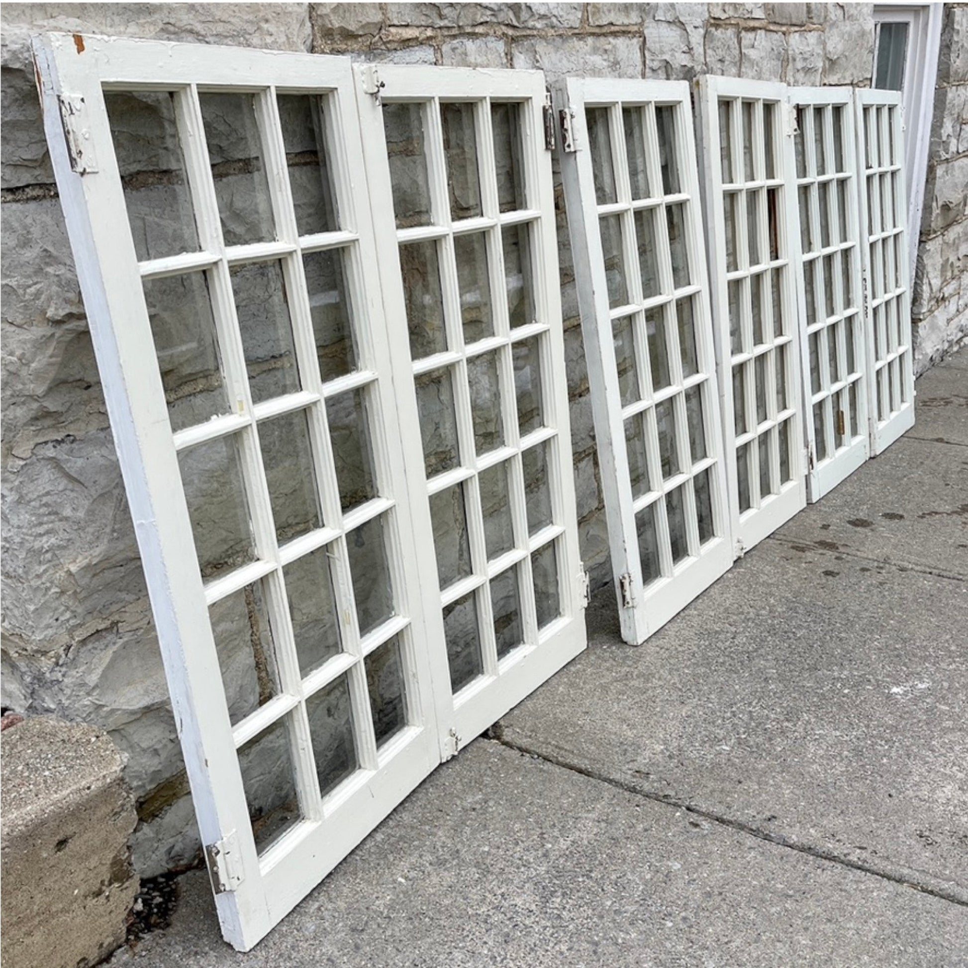 Antique 15 Lite Windows - Salvage-Garden
