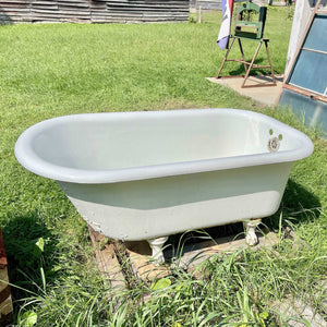 Antique 4.5' Cast Iron Clawfoot Tub Salvage-Garden