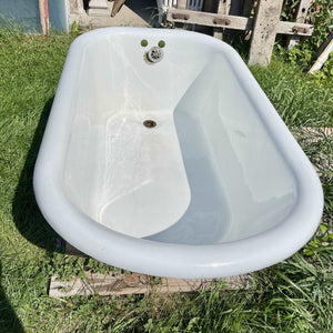 Antique 4.5' Cast Iron Clawfoot Tub Salvage-Garden