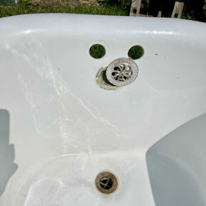 Antique 4.5' Cast Iron Clawfoot Tub Salvage-Garden