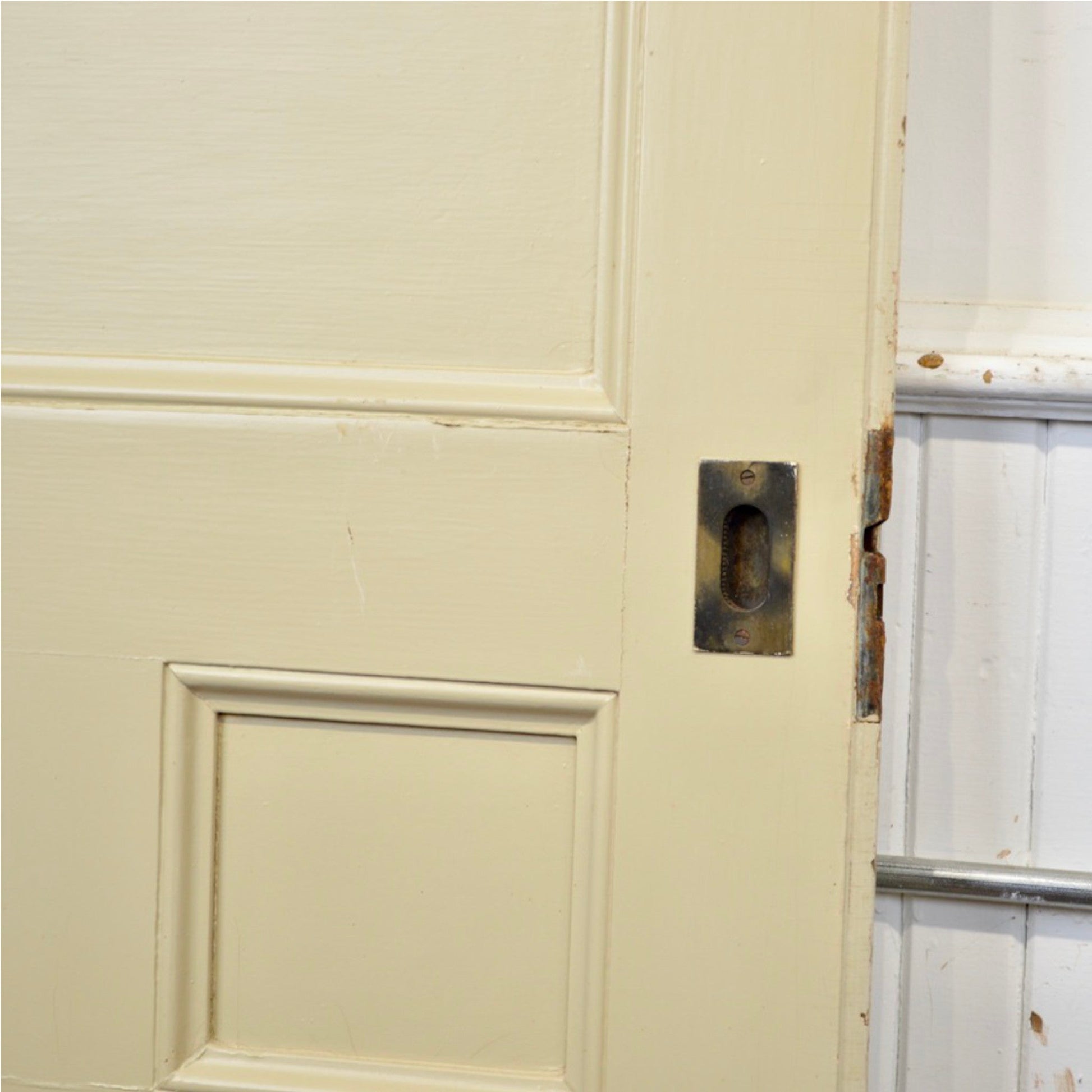 Antique 8 Panel Pocket Door - Salvage-Garden