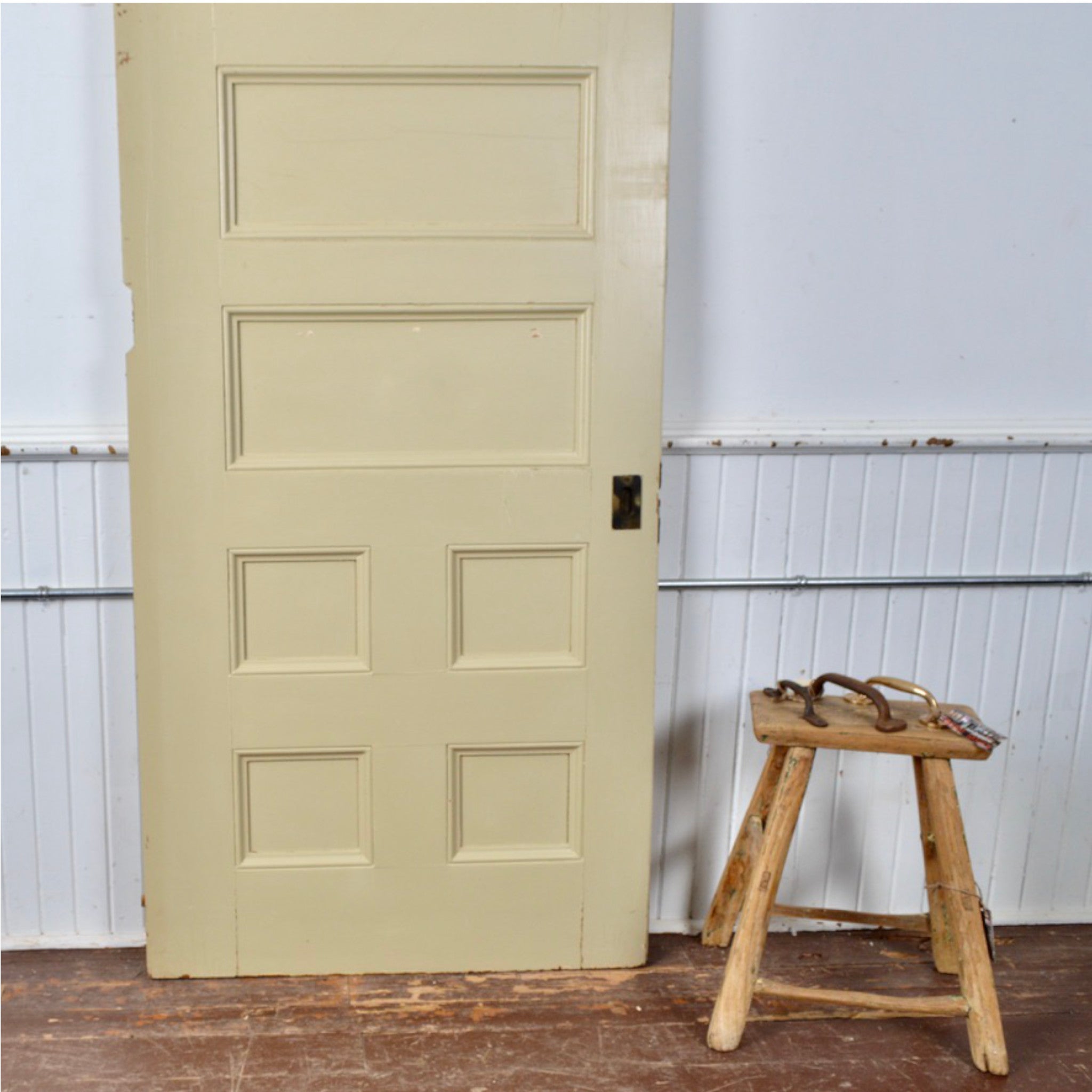 Antique 8 Panel Pocket Door - Salvage-Garden