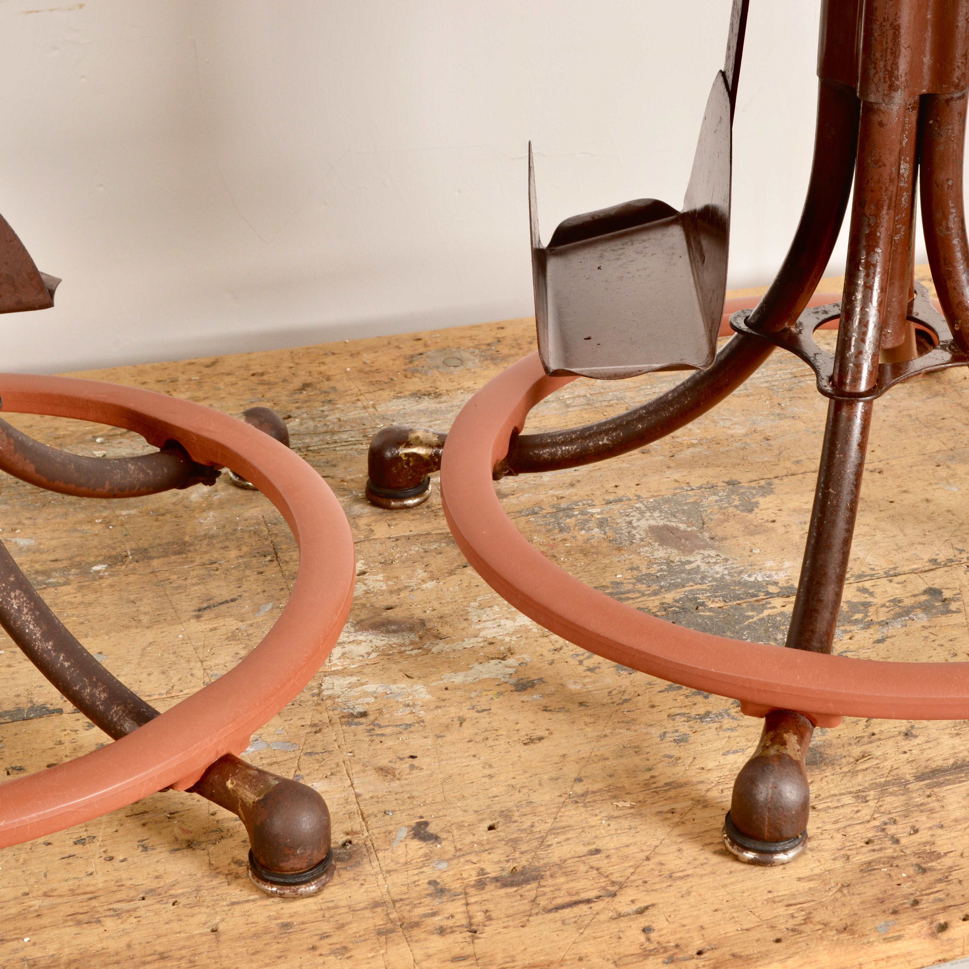 Antique Adjustable Switchboard Operator's Chairs Salvage-Garden