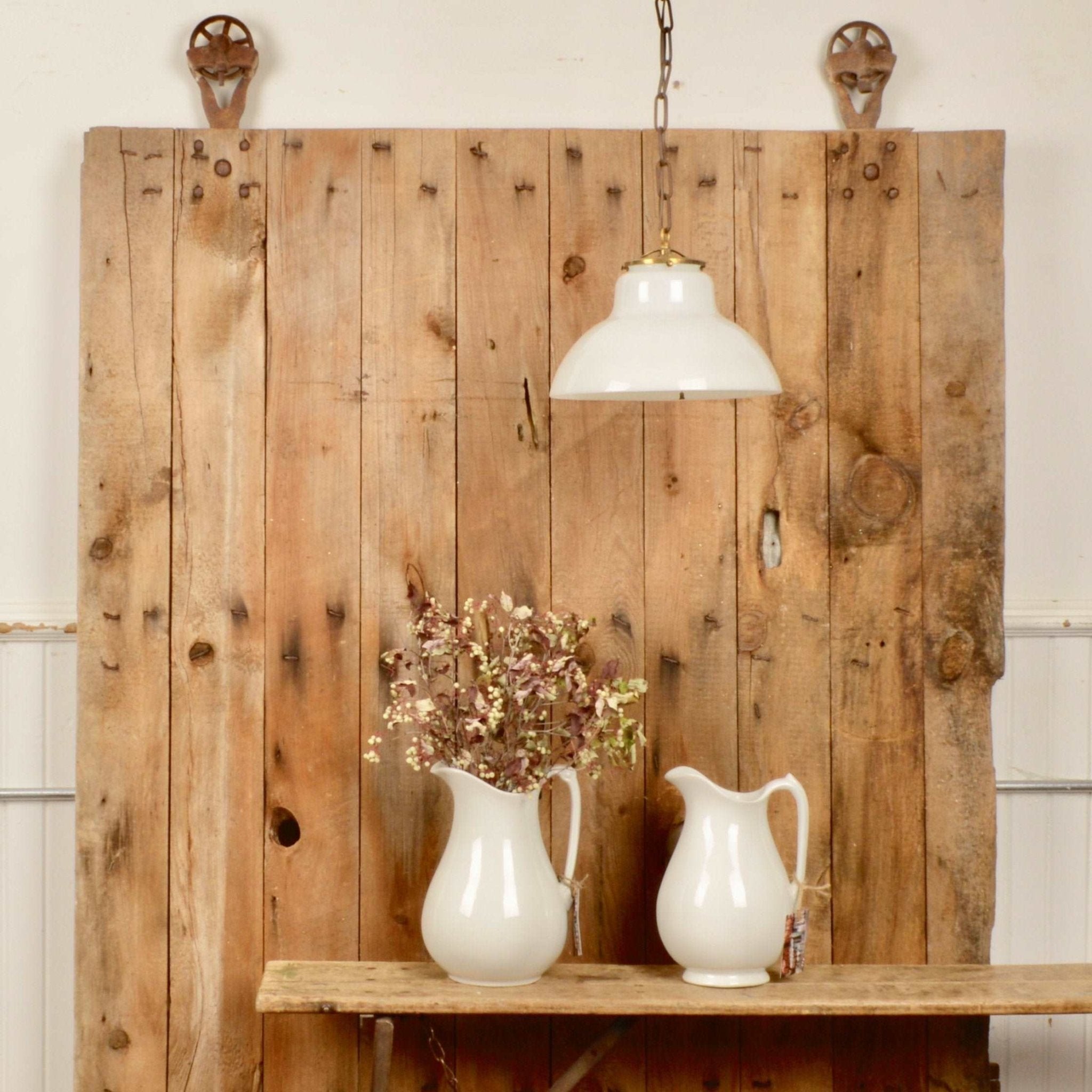 Antique Barn Door With Gliders - Salvage-Garden