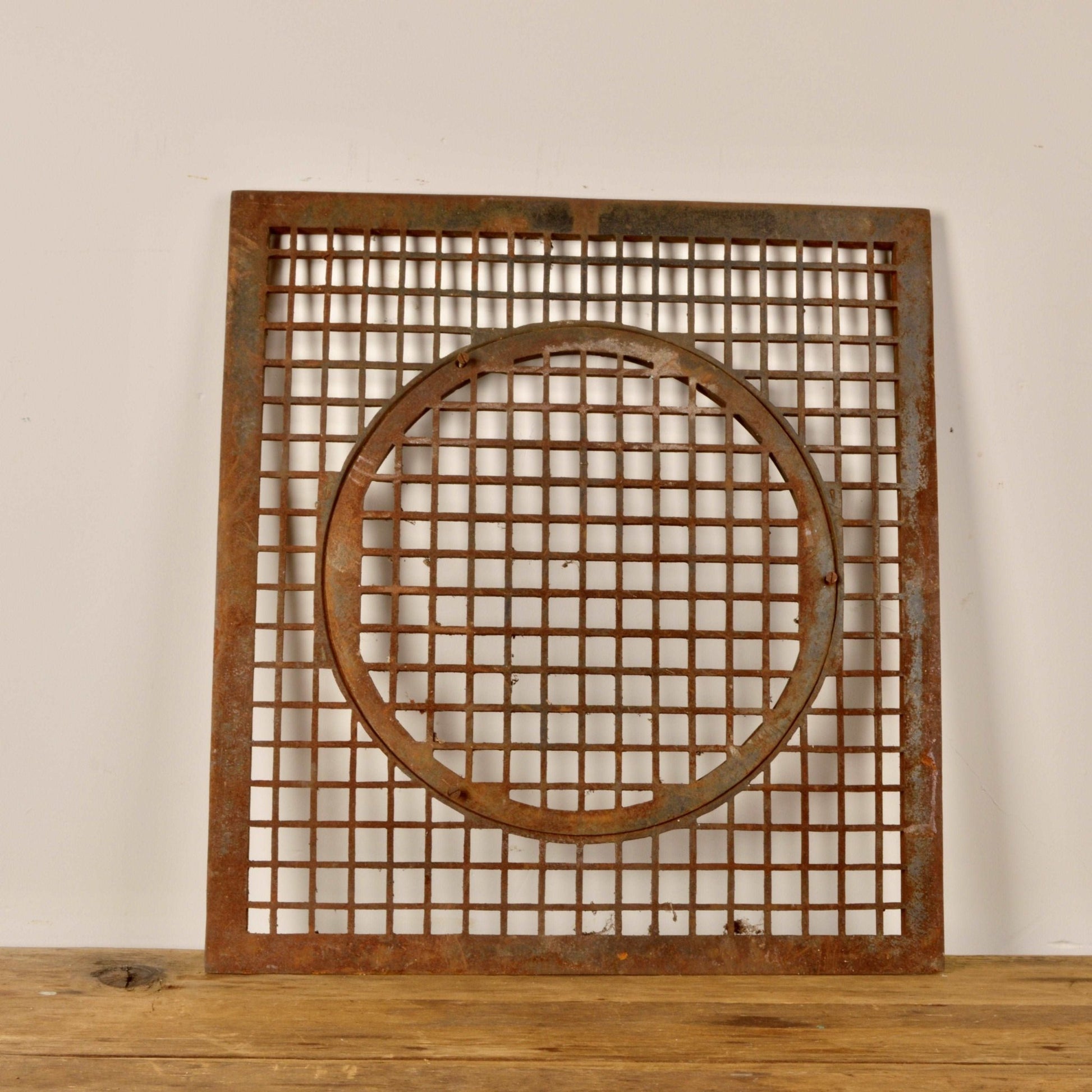 Antique Cast Iron Floor Grate - Salvage-Garden