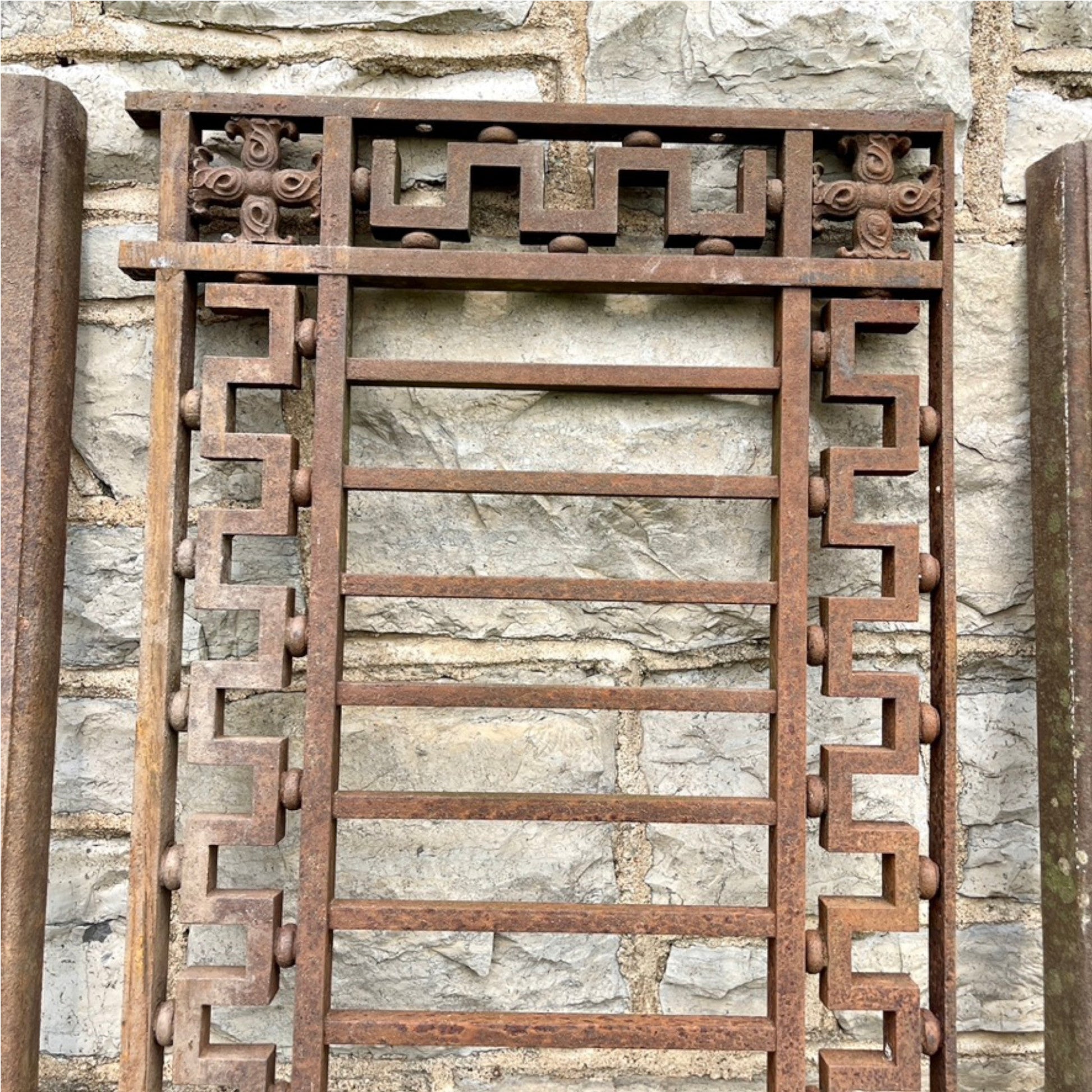 Antique Cast Iron Railing - Salvage-Garden