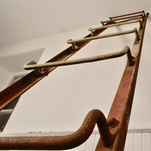 Antique Cast Iron Railway Ladder Salvage-Garden