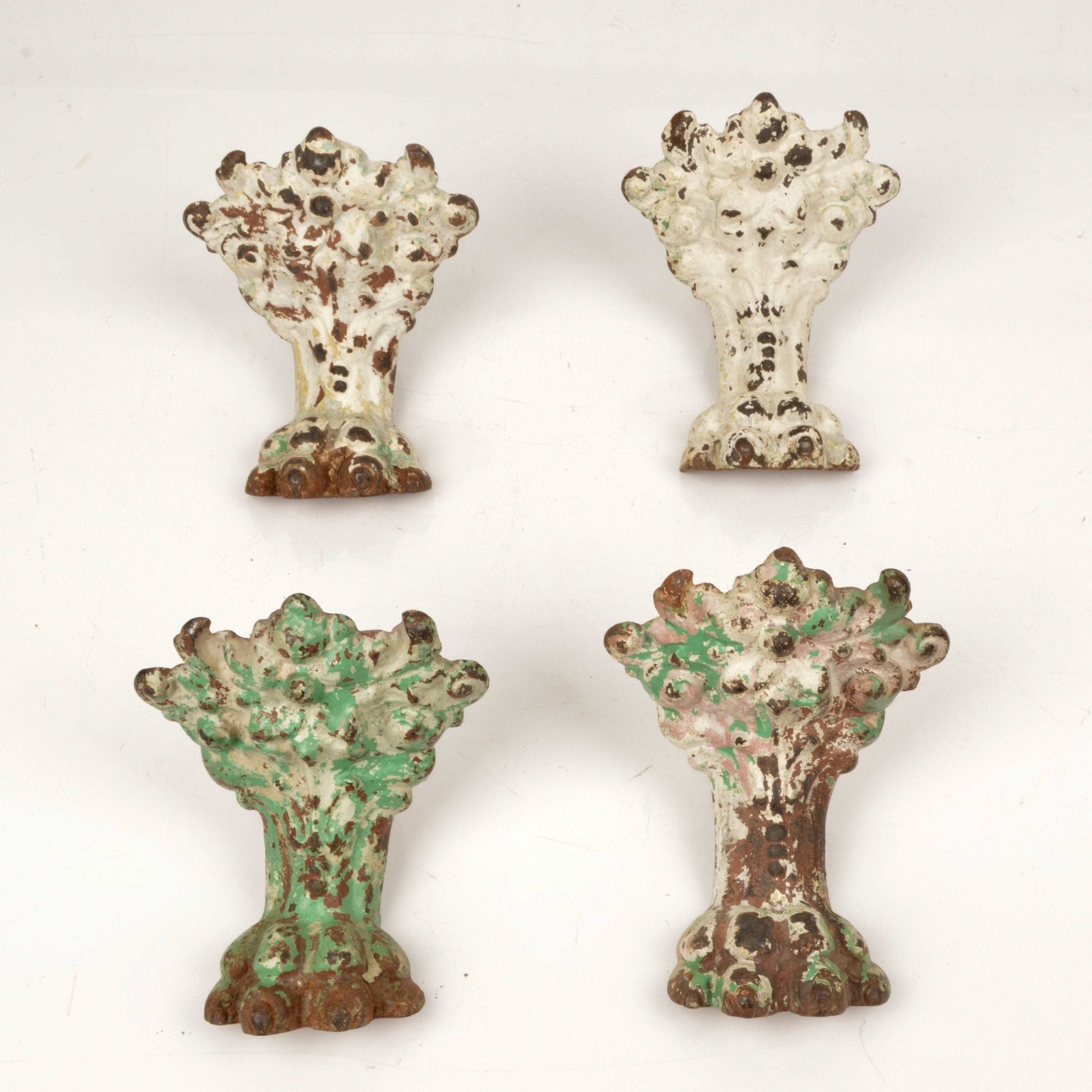 Antique Cast Iron Tub Feet With Griffin Motif - Salvage-Garden