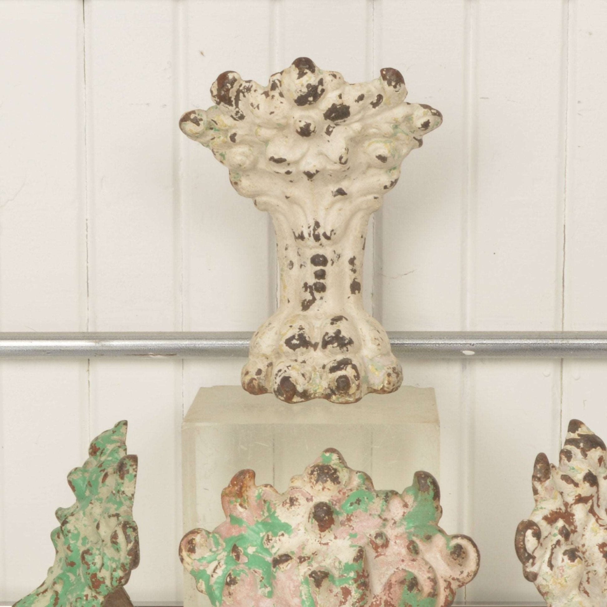 Antique Cast Iron Tub Feet With Griffin Motif - Salvage-Garden