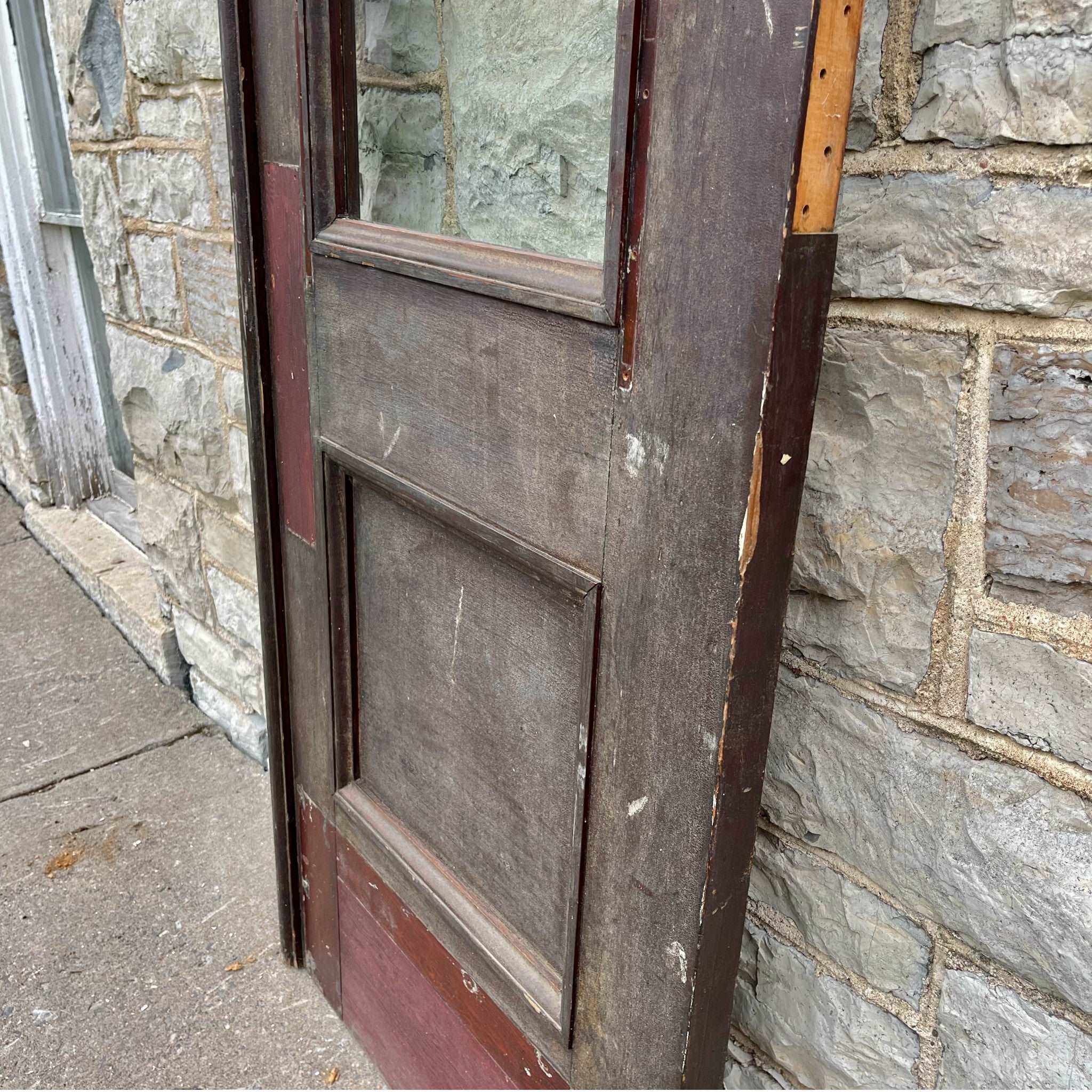 Antique Commercial Door - Salvage-Garden