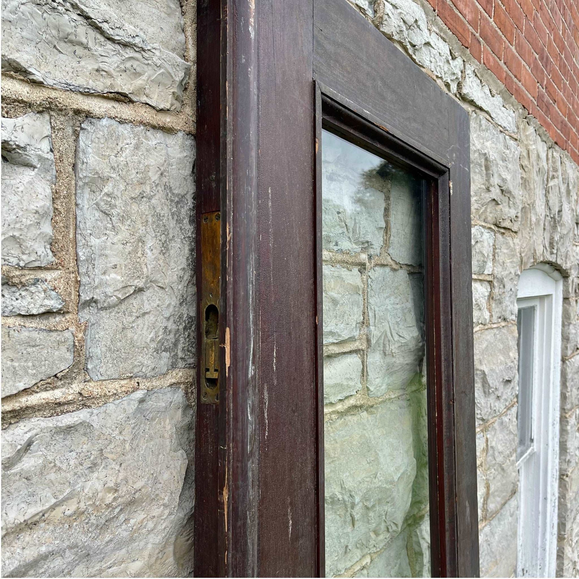 Antique Commercial Door - Salvage-Garden