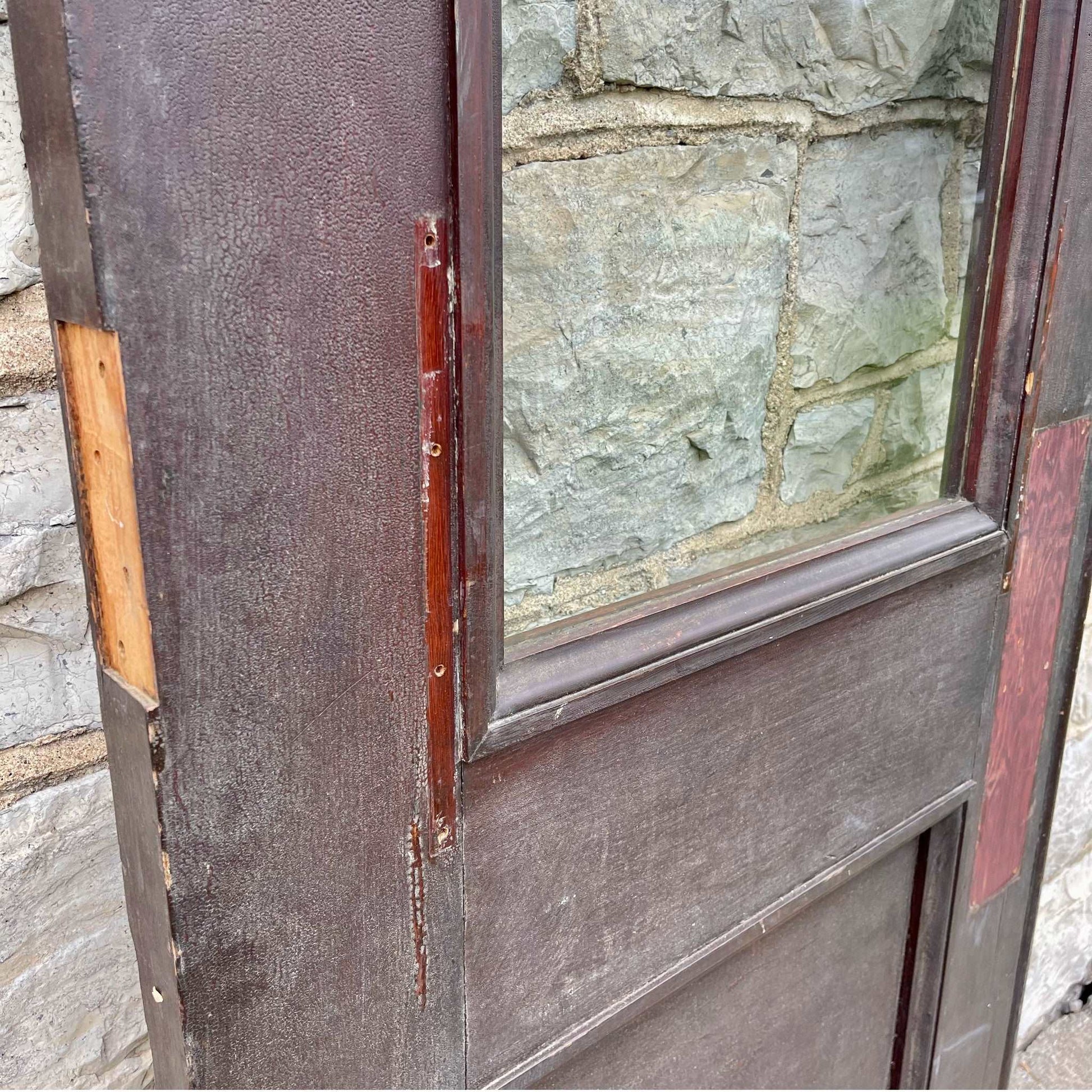 Antique Commercial Door - Salvage-Garden