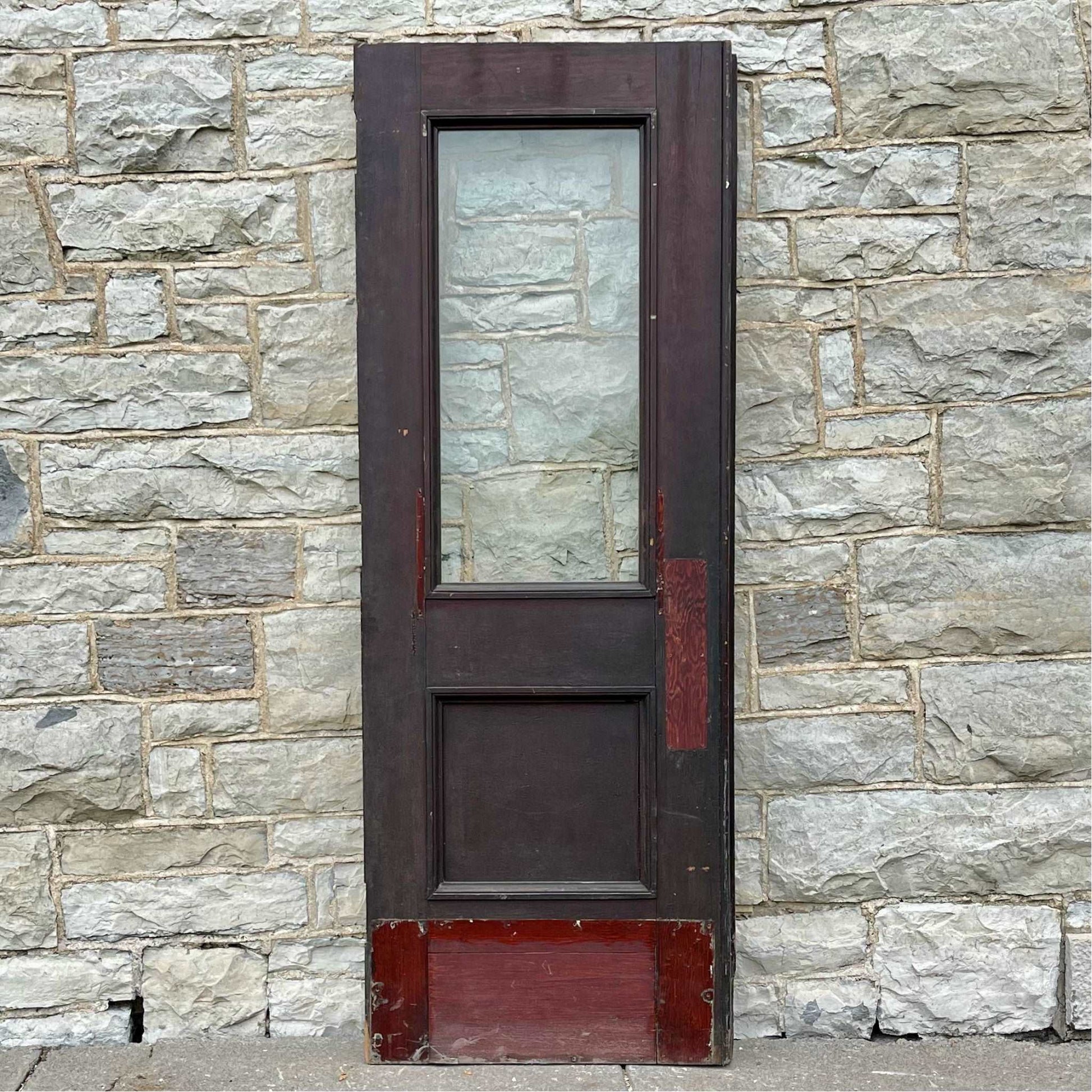 Antique Commercial Door - Salvage-Garden