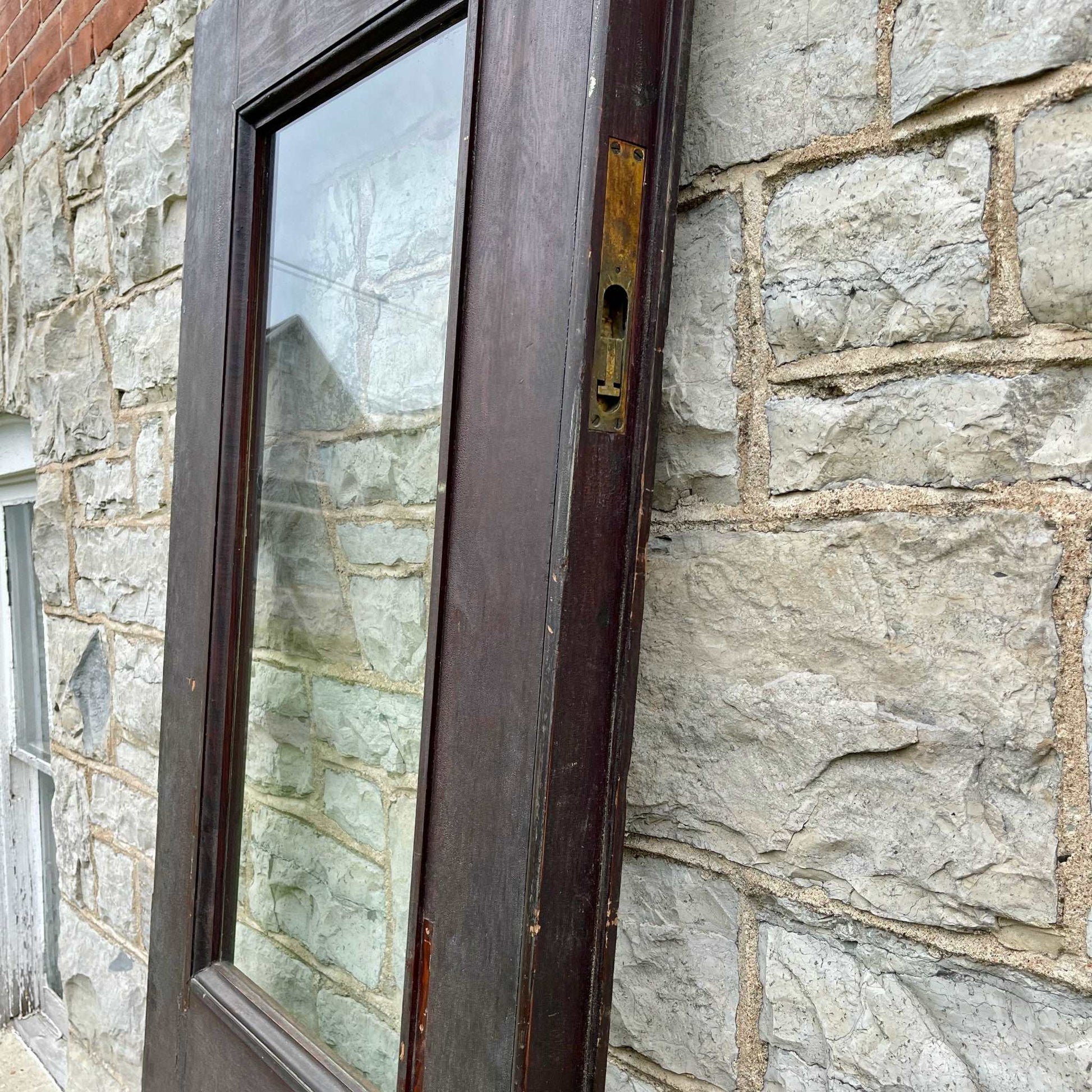 Antique Commercial Door - Salvage-Garden