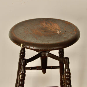 Antique Draftsman's Stool Salvage-Garden