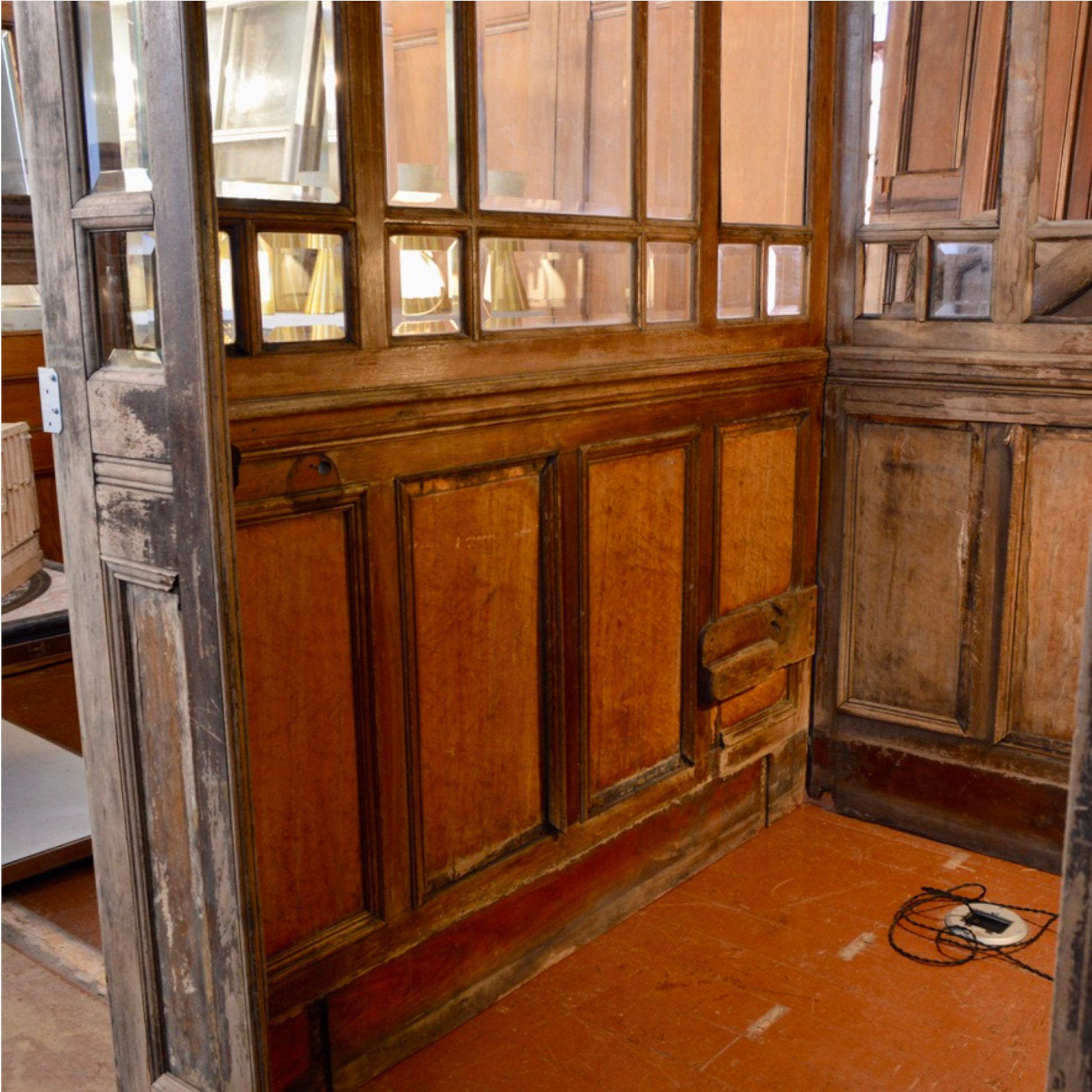 Antique Elevator Car Panels - Salvage-Garden