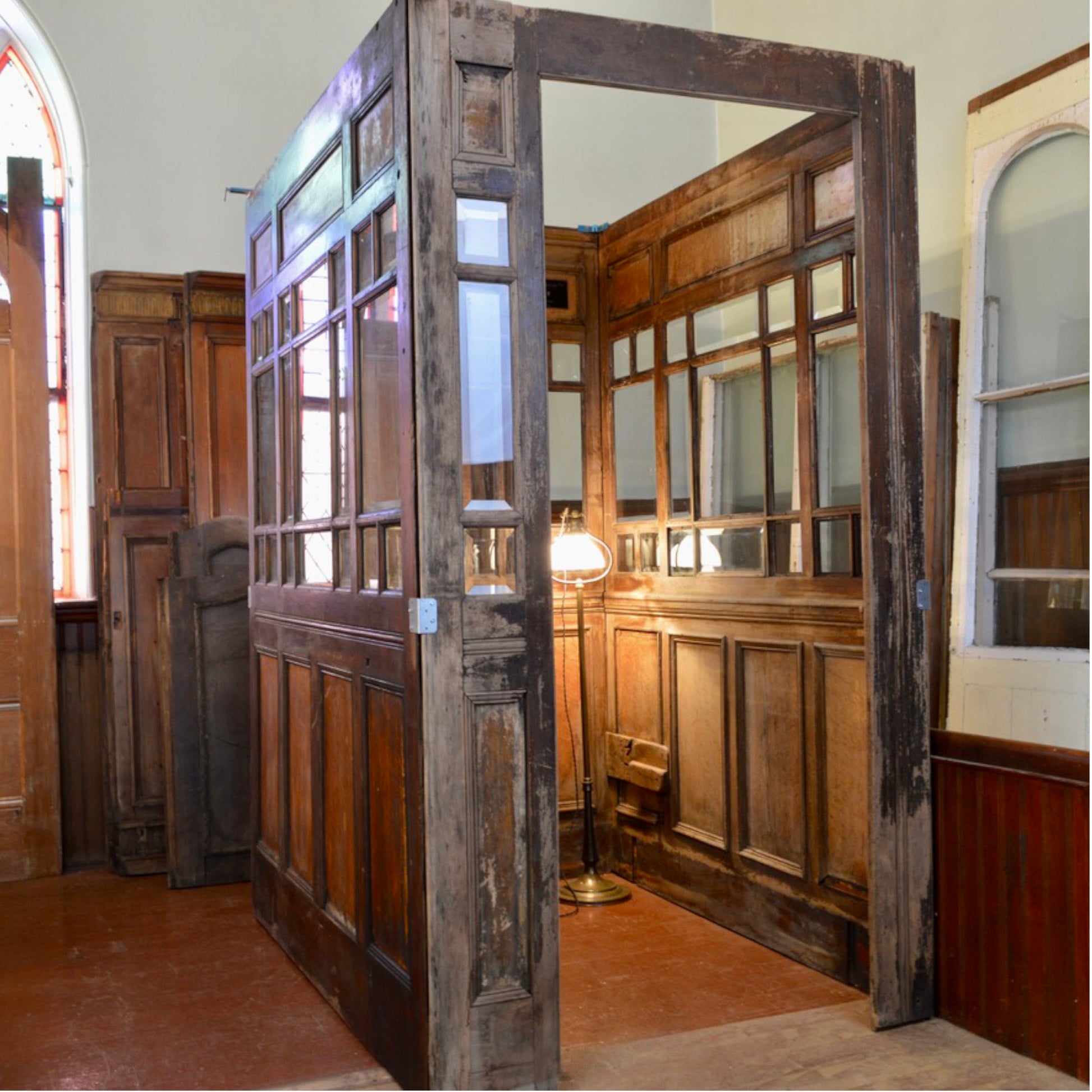 Antique Elevator Car Panels - Salvage-Garden