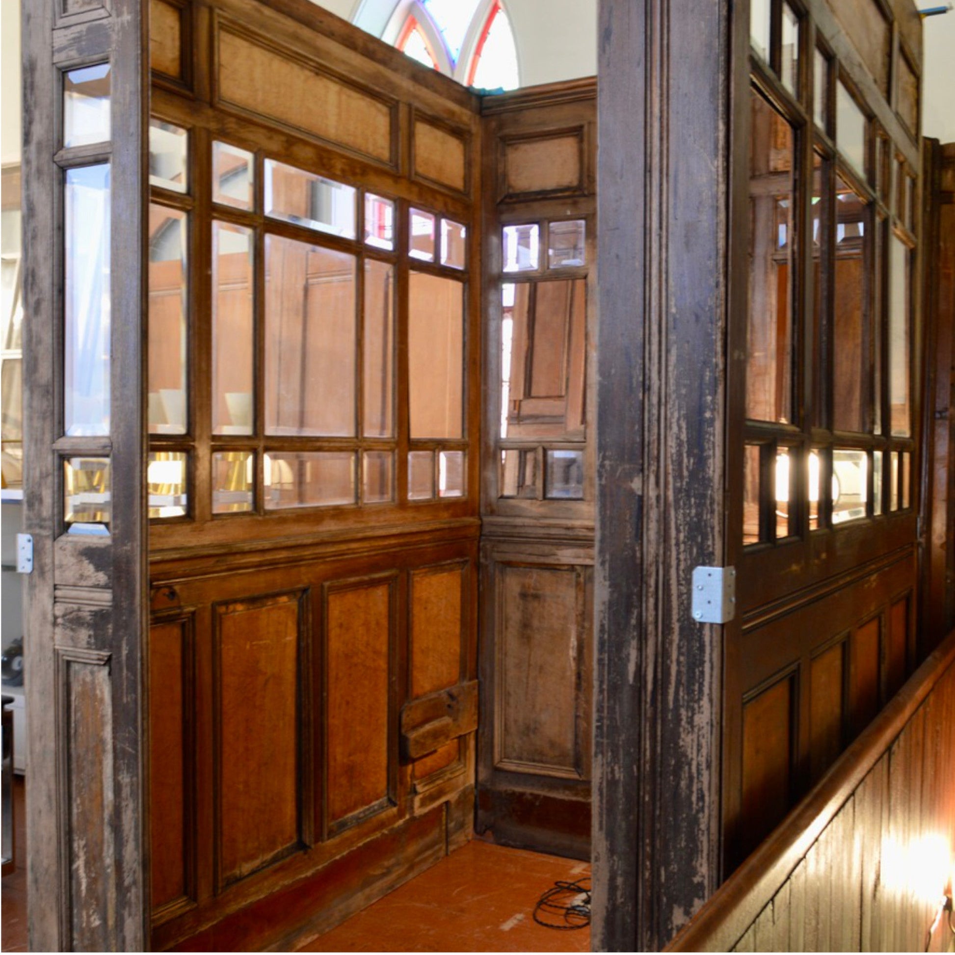 Antique Elevator Car Panels - Salvage-Garden